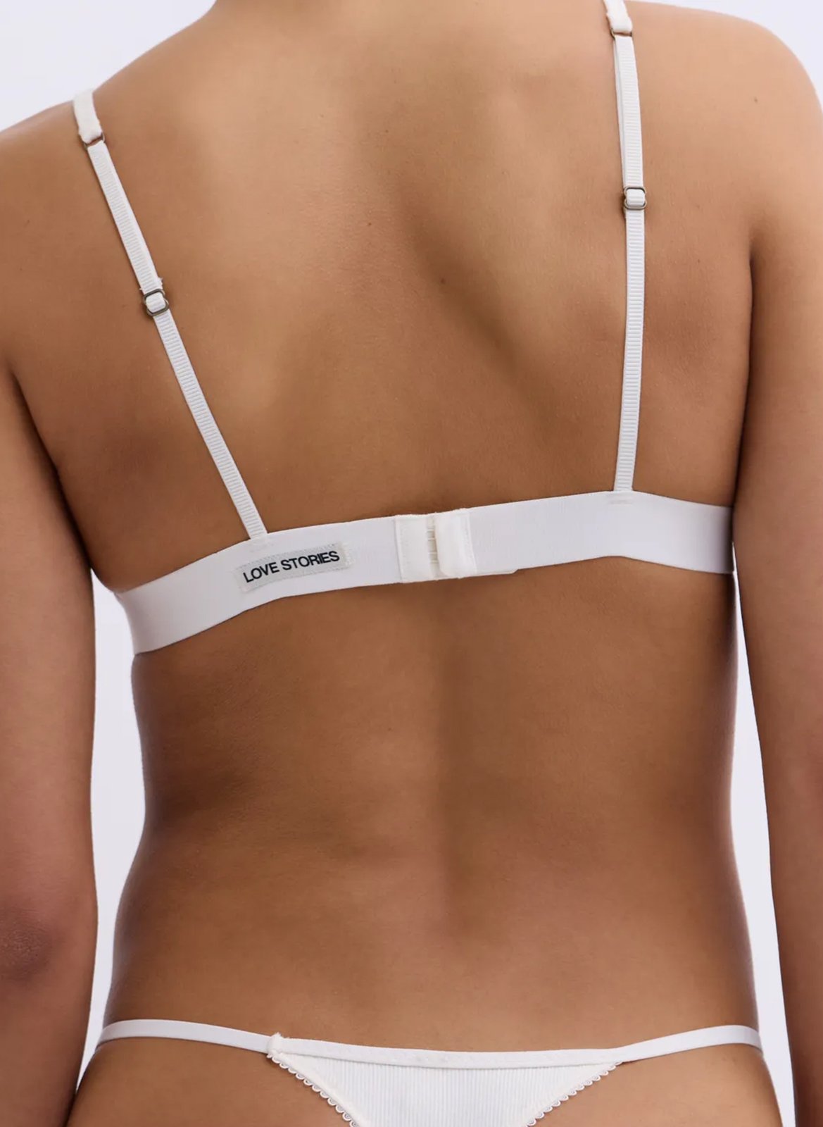 Brassière en coton mélangé LOVE STORIES Blanc