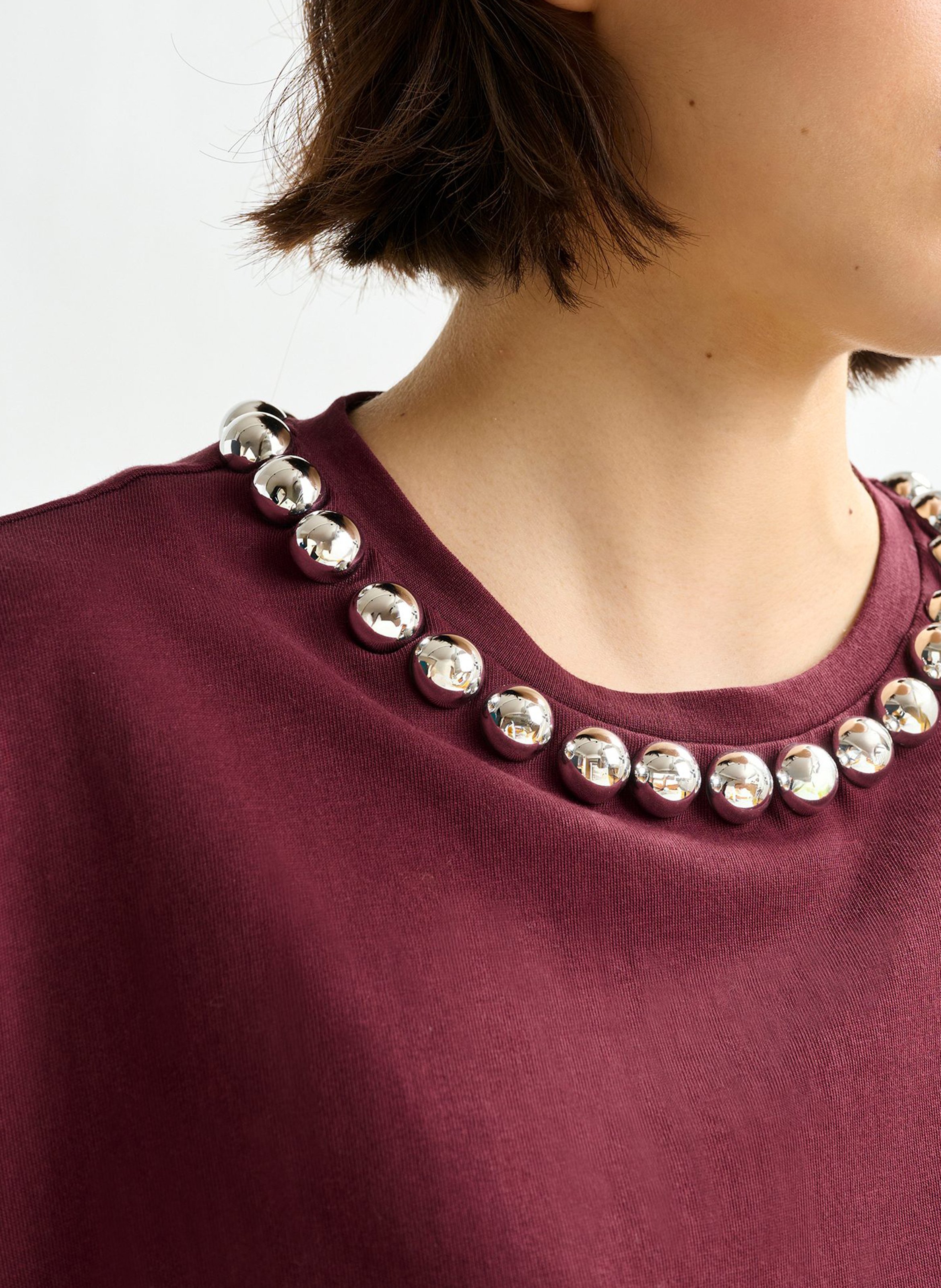 Top droit en coton ESSENTIEL ANTWERP Rouge