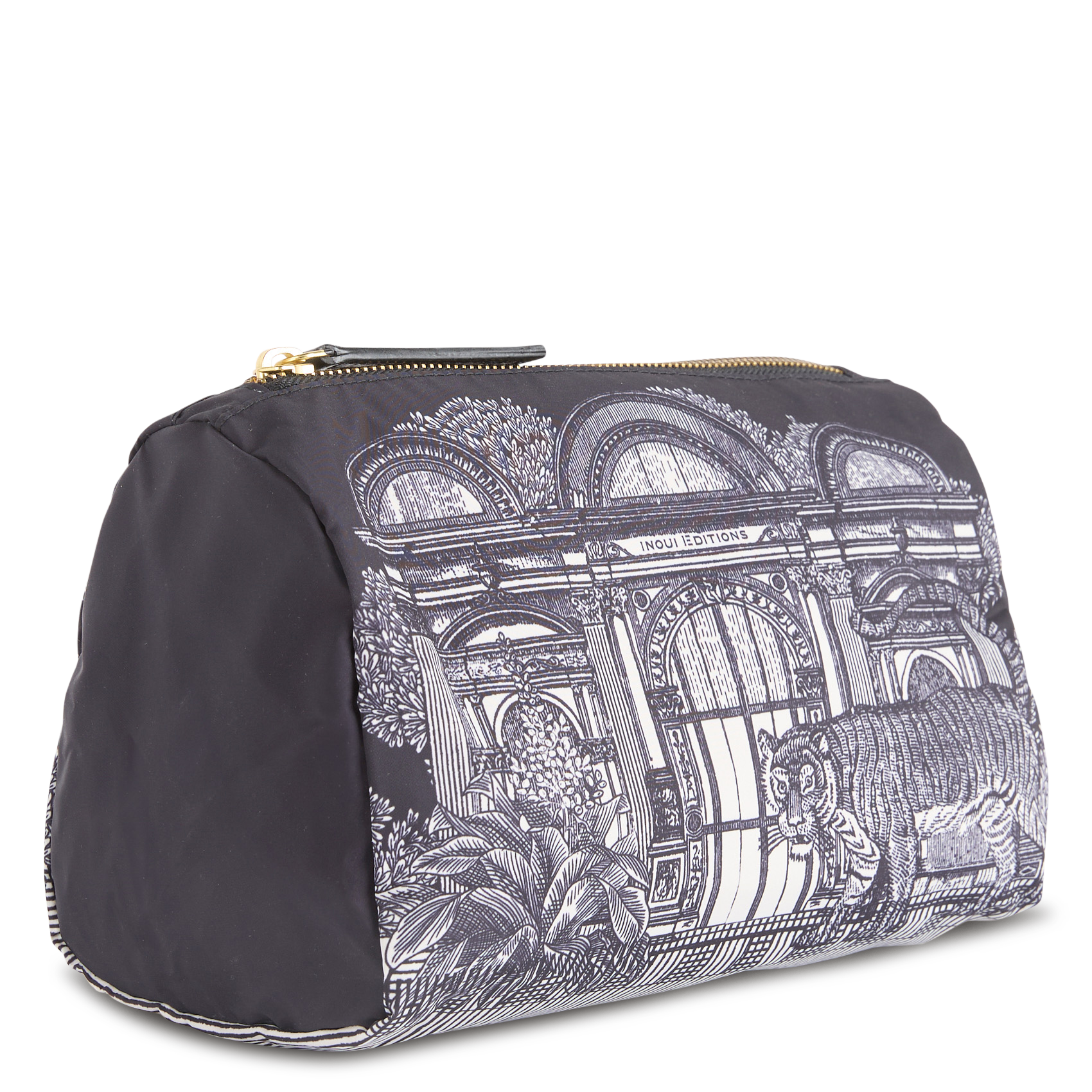 Clutch mit Print INOUI EDITIONS Schwarz