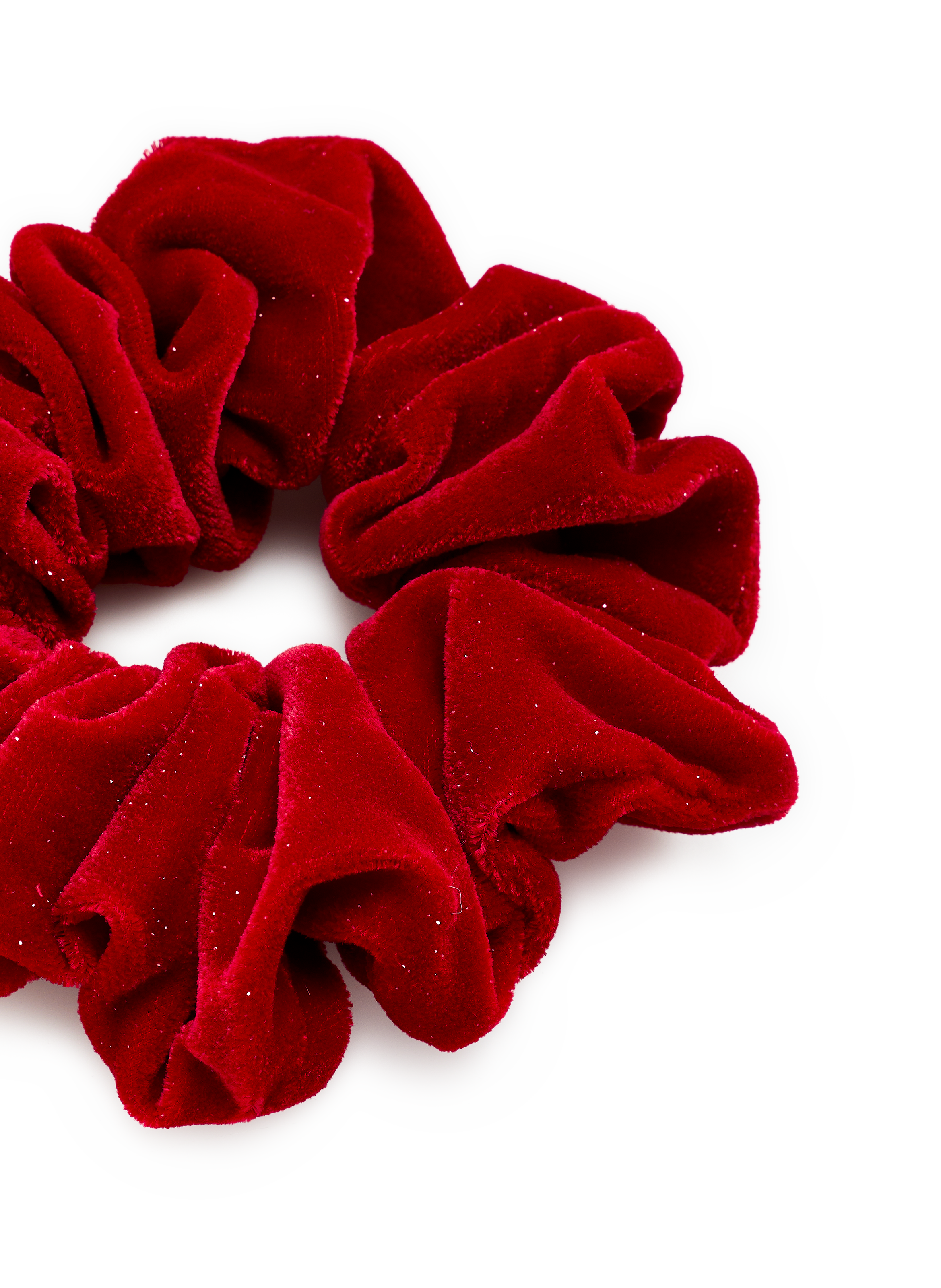 Maxi velvet scrunchie SAISON 1865 Red