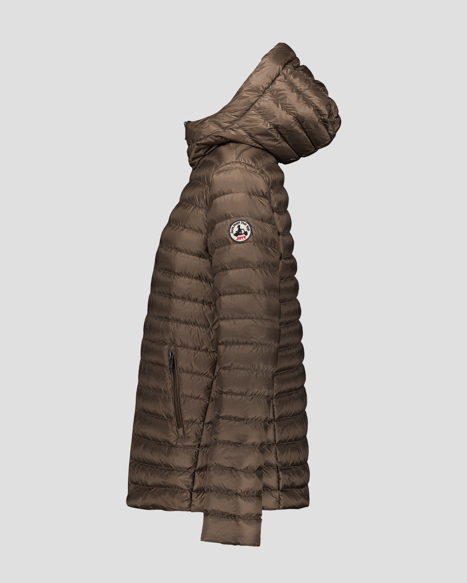 Mid-length puffer jacket Claudie JOTT Beige