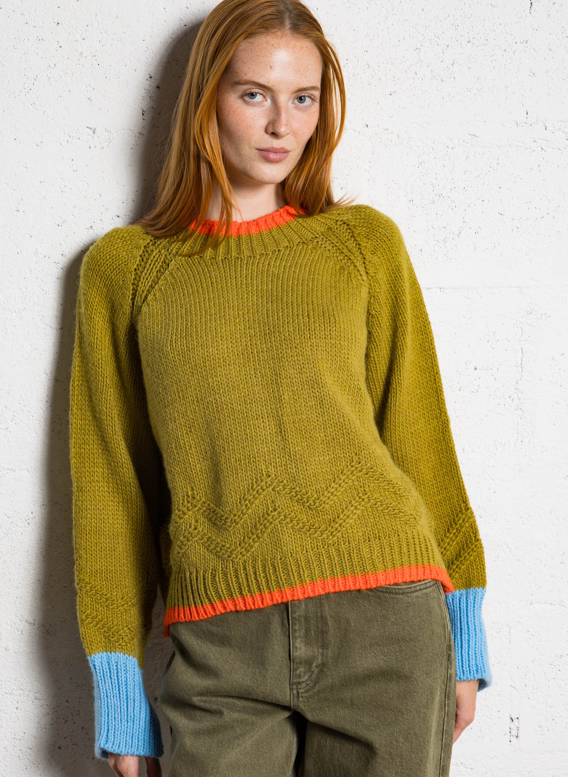 Oversize-Pullover mit Stehkragen DR BLOOM