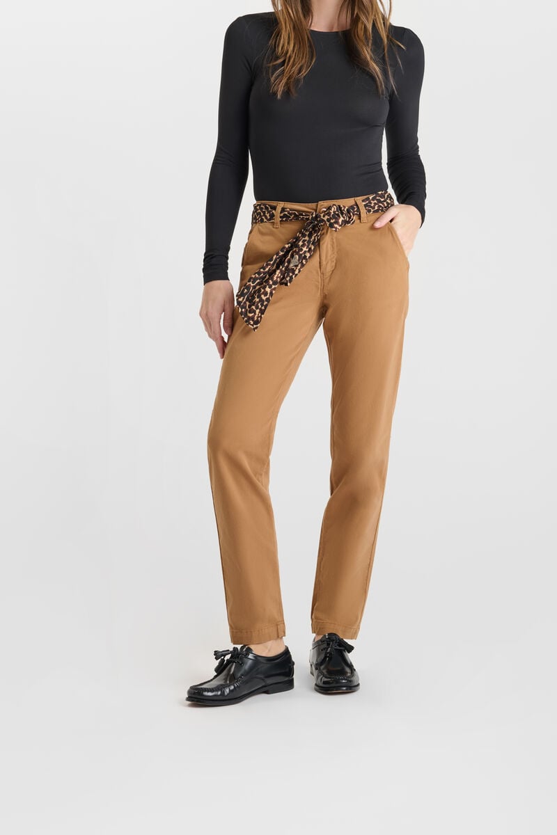 Carrot trousers LE TEMPS DES CERISES Brown