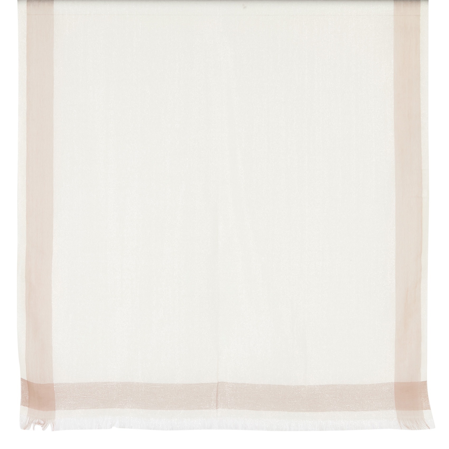 Foulard aus Wolle und Leinen LA FEE MARABOUTEE Weiss