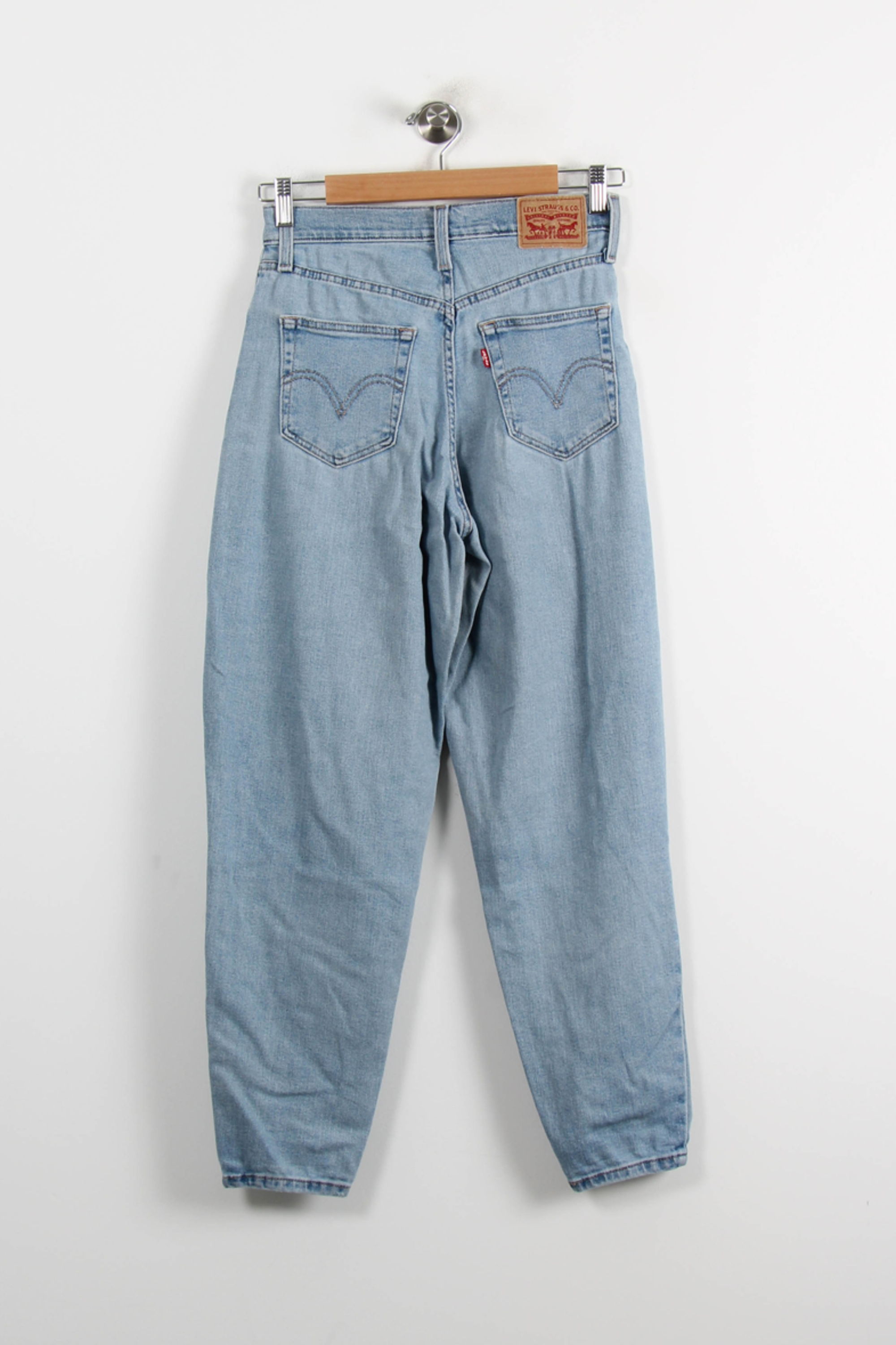 Cropped slim jeans with studs LEVI'S - Seconde main Blue