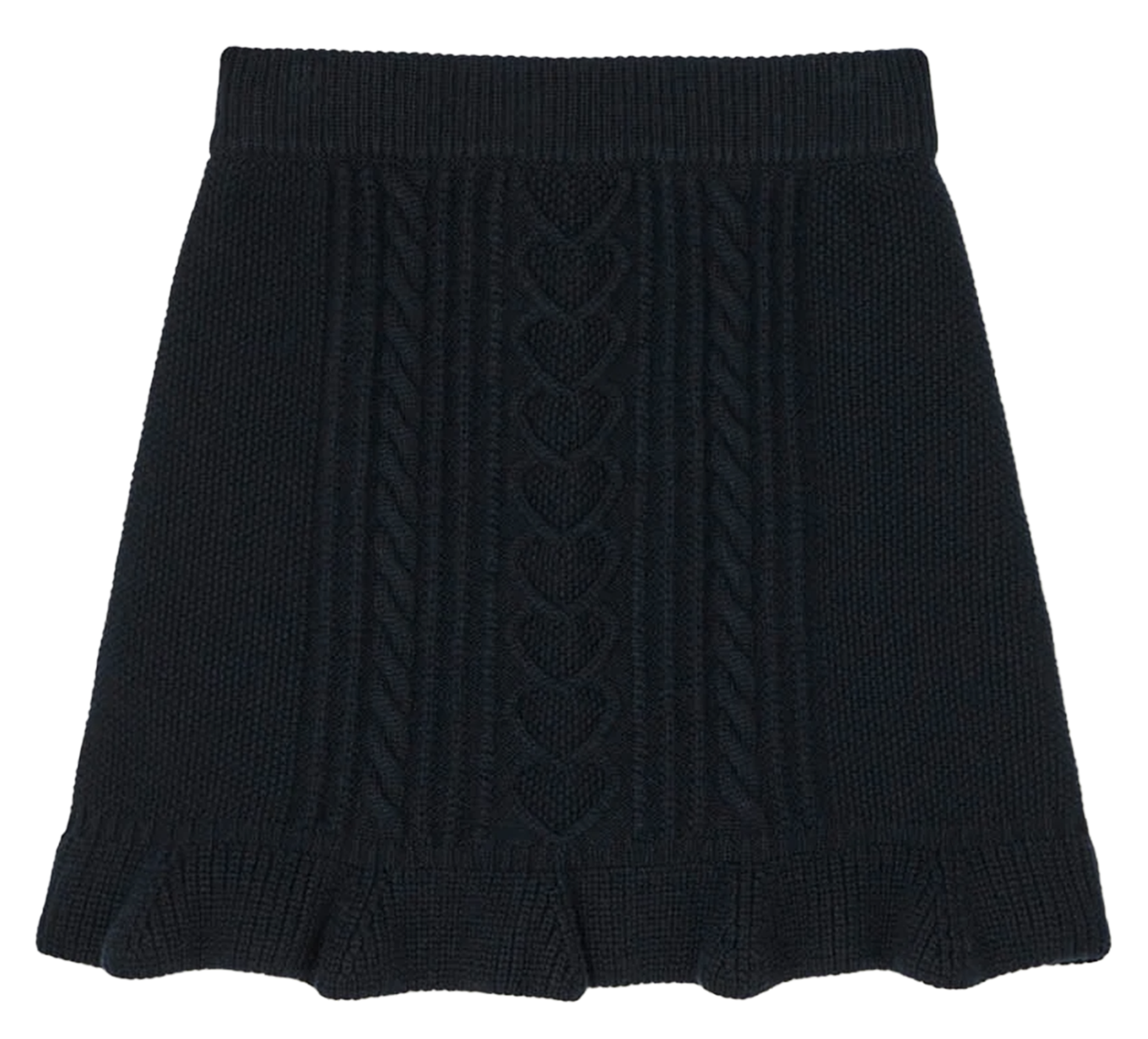 Short flared wool-blend skirt TARA JARMON Blue