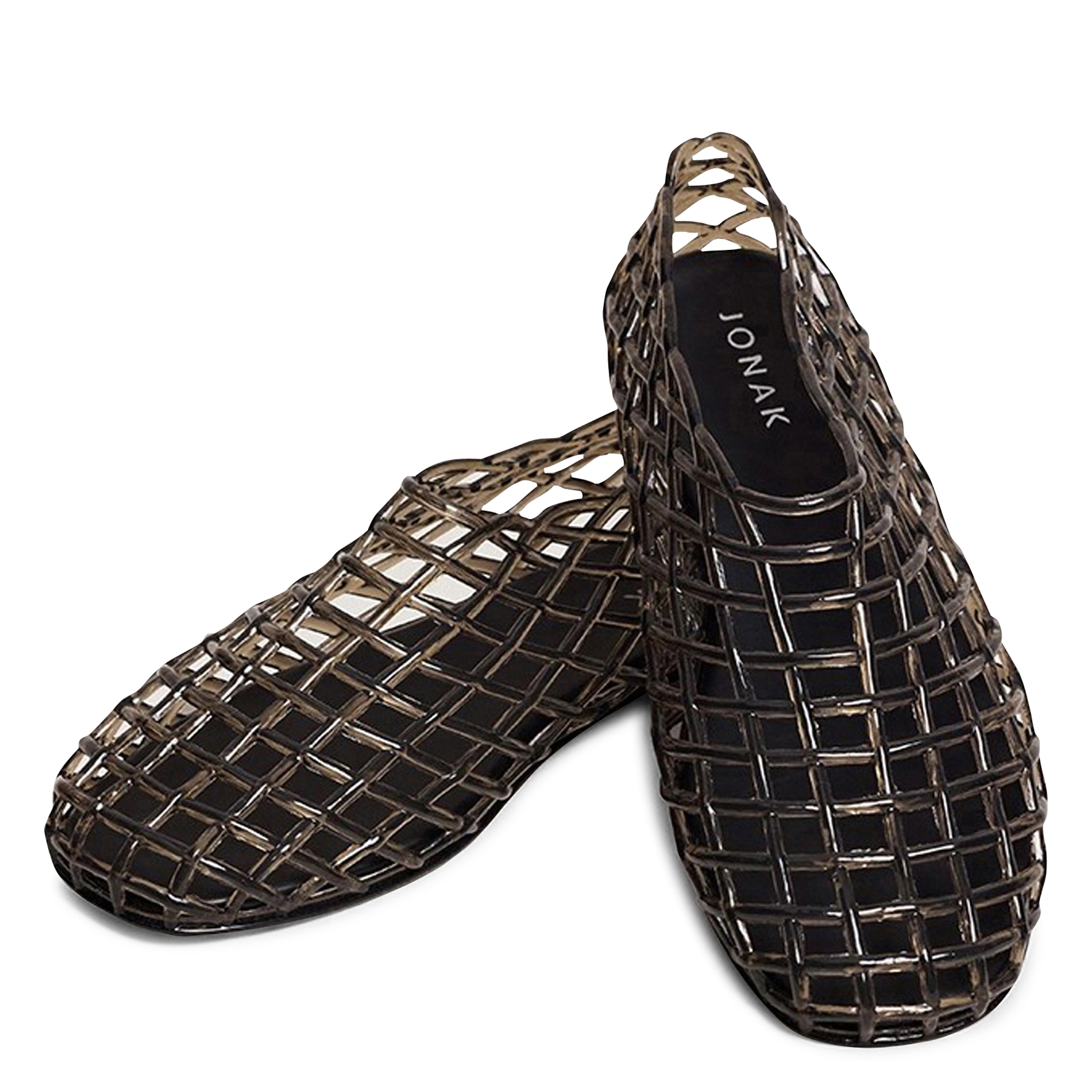 High-cut cutout ballerina flats JONAK Black