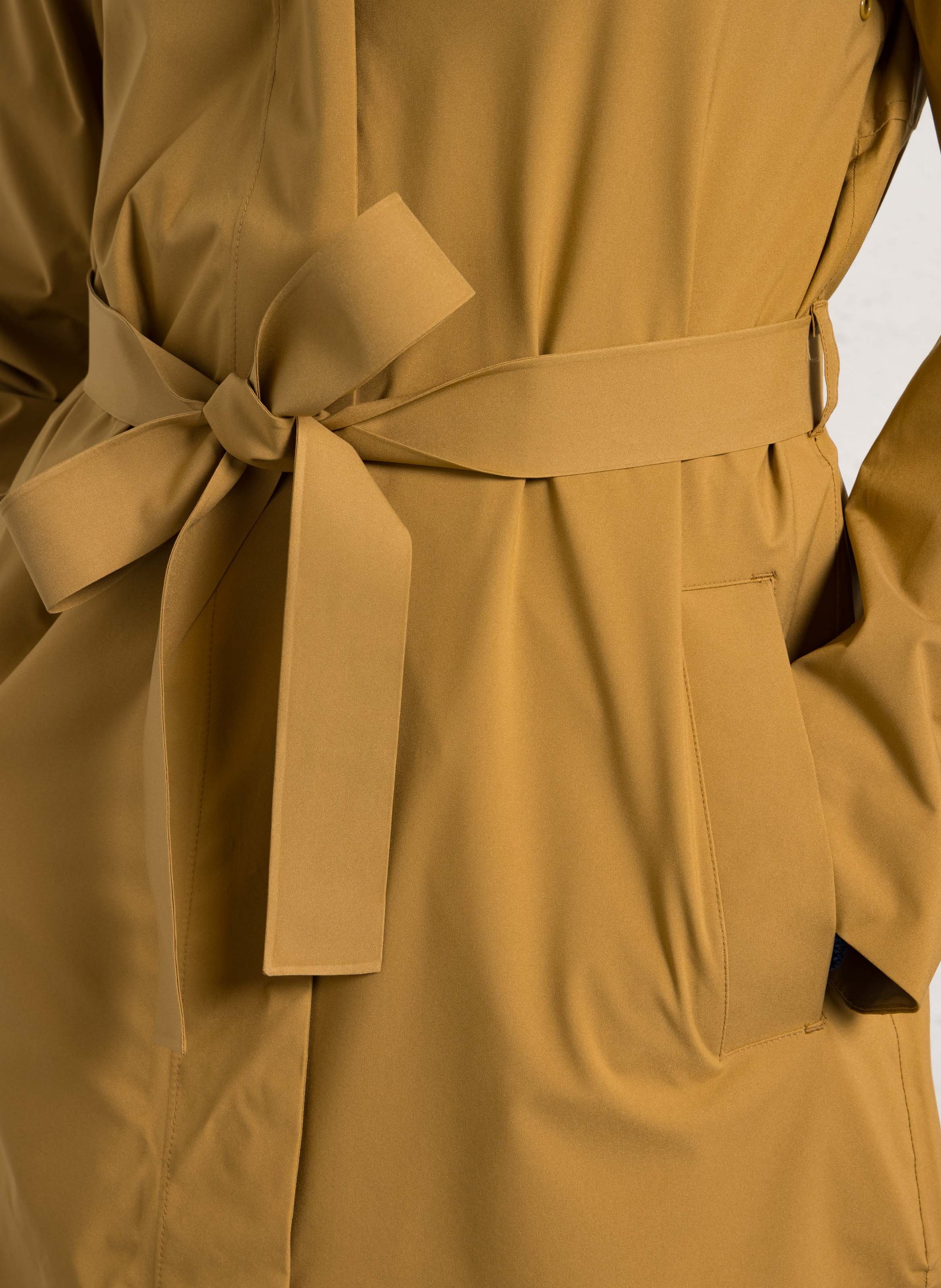 Trench droit col classique K-WAY Marron