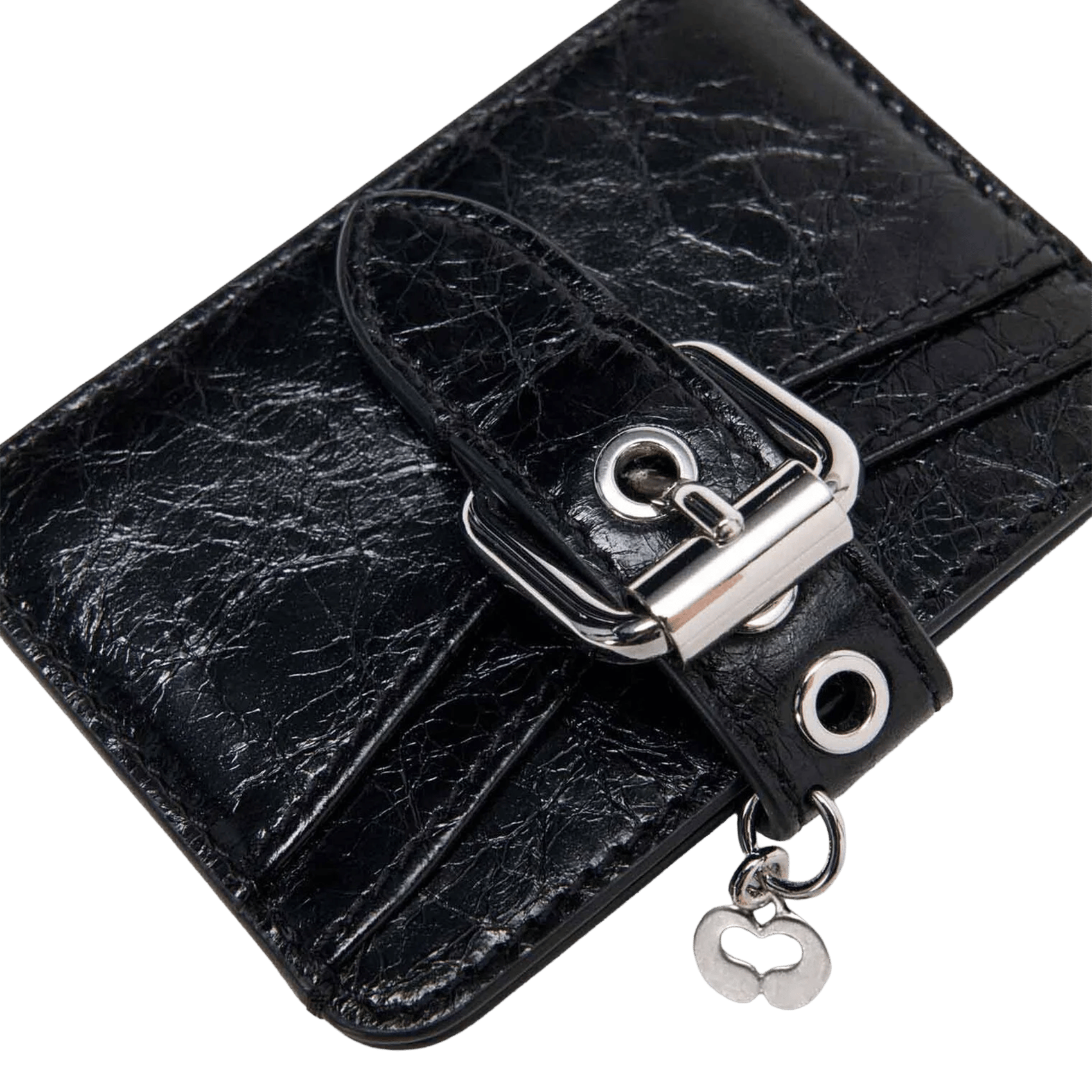 Porte-cartes en cuir MAJE Noir