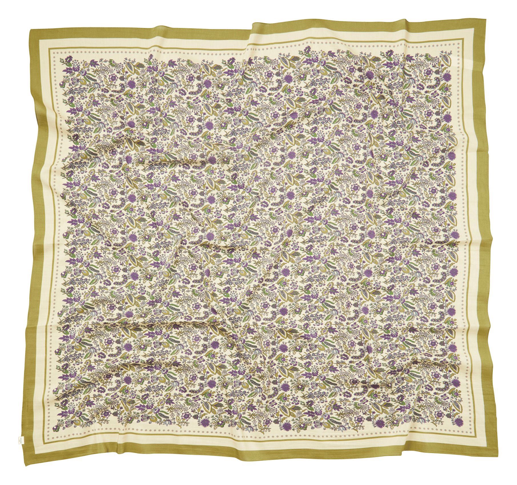 Foulard carré imprimé floral en coton mélangé BECKSONDERGAARD Multicolore