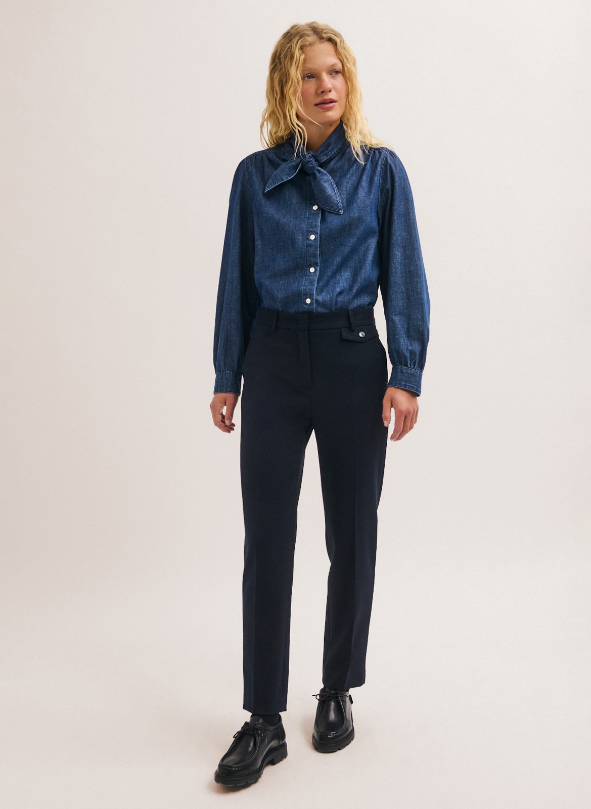 Straight-cut pants PABLO Blue
