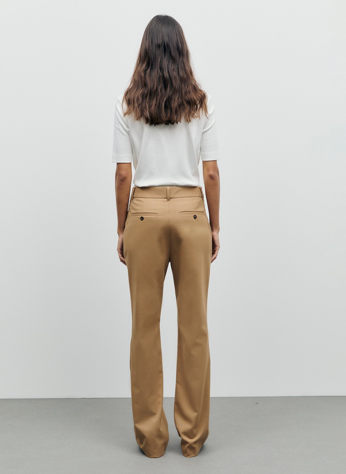 Flare tailored trousers GERARD DAREL Brown