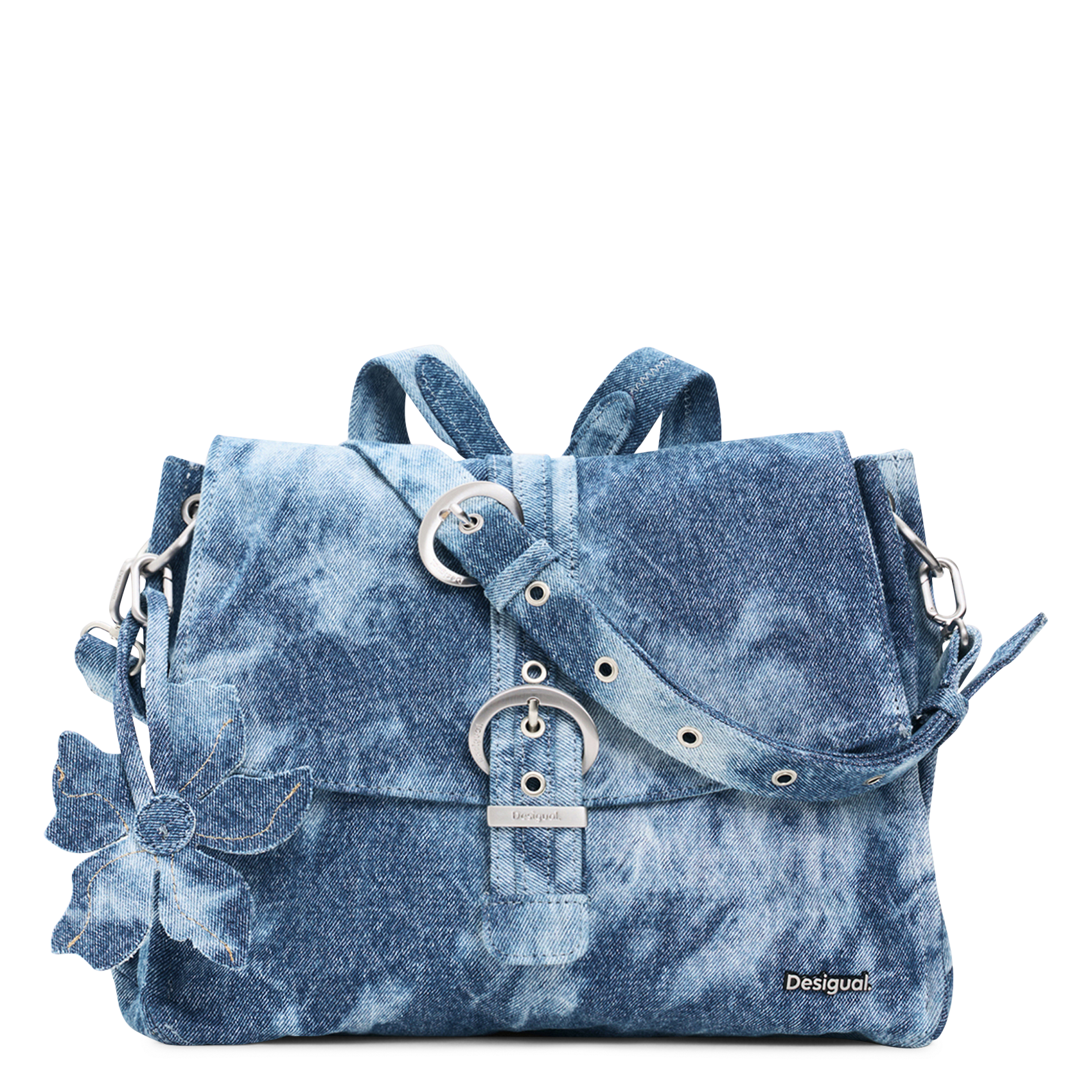 Sac à dos en denim DESIGUAL Bleu