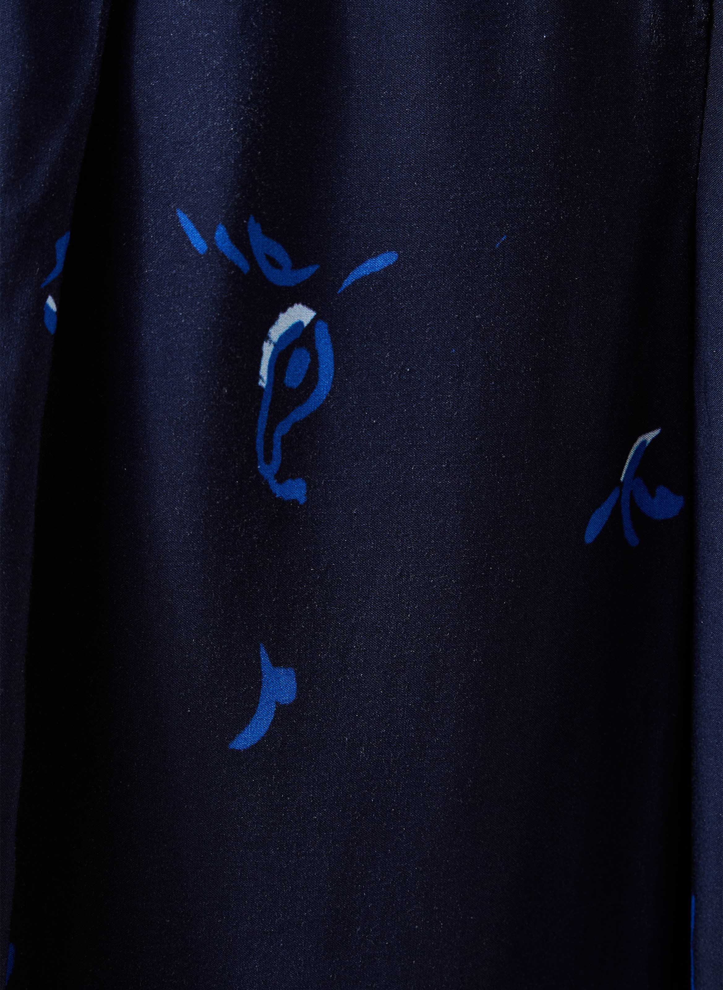 Wijde broek met hoge taille LA FEE MARABOUTEE Blauw
