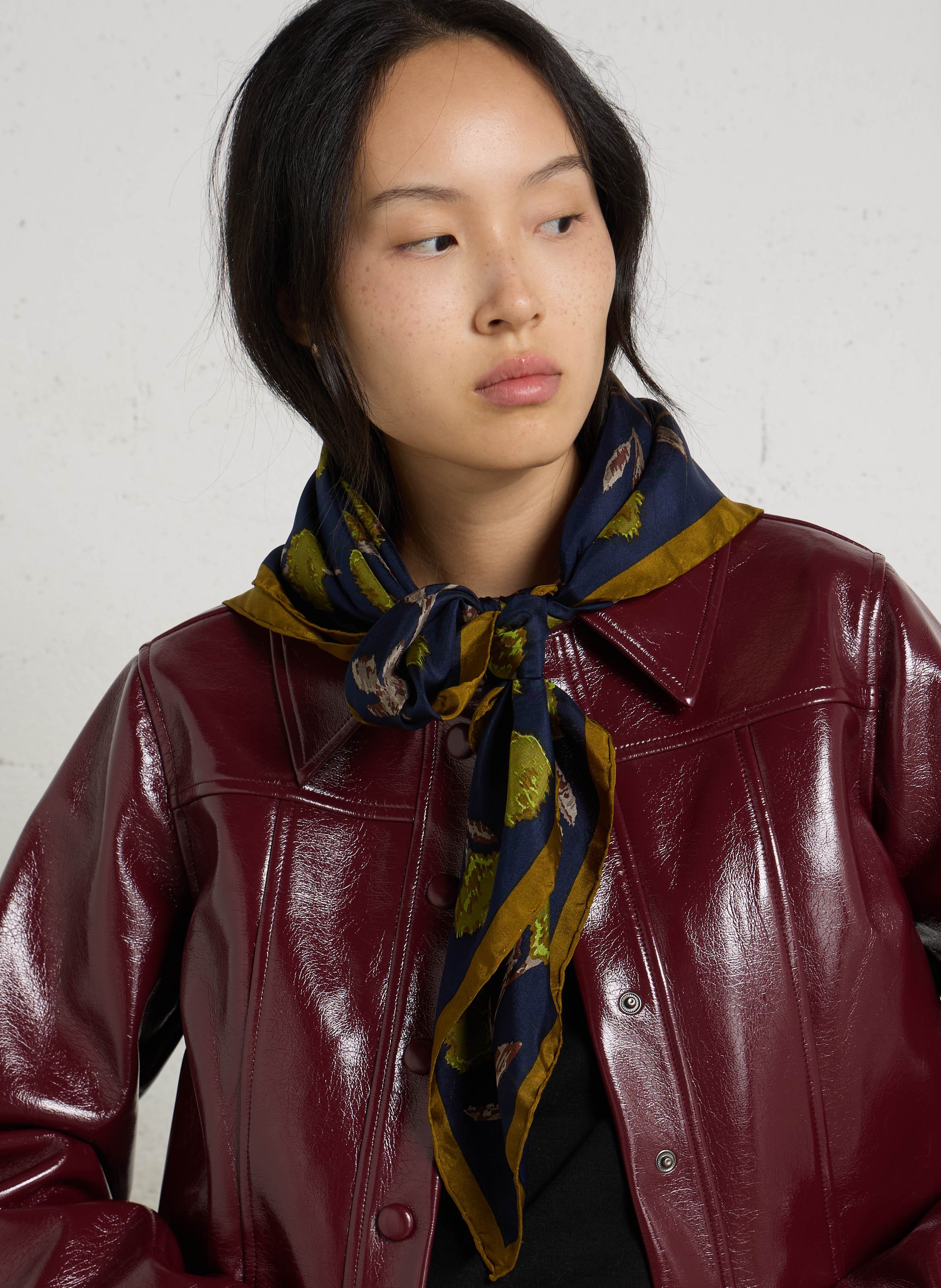 Printed silk scarf NICE THINGS