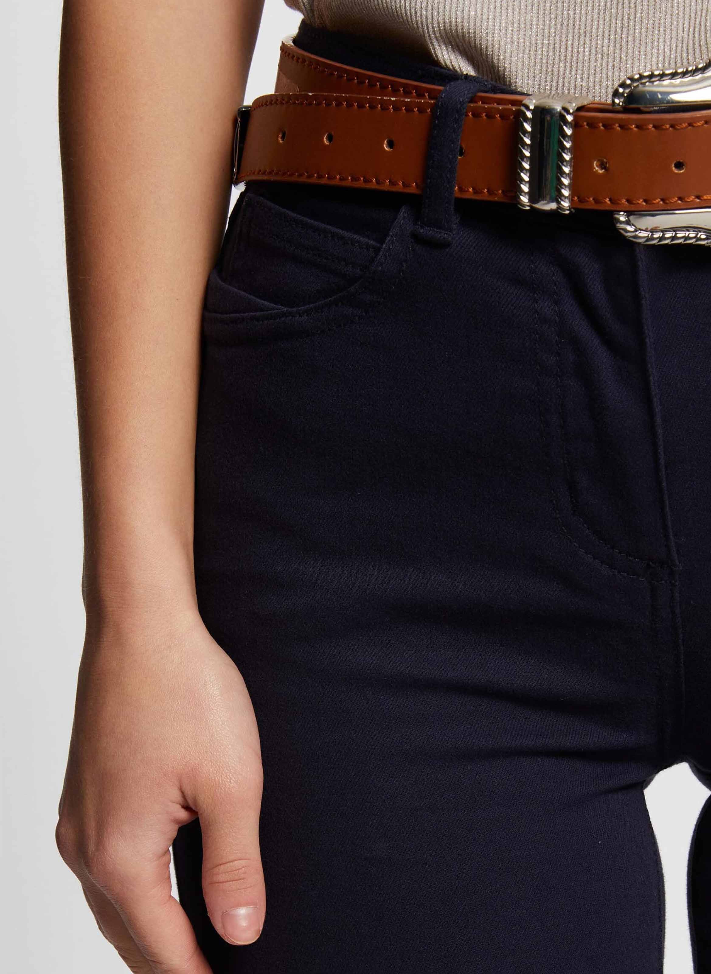 Skinny jeans - katoenblend MORGAN Blauw