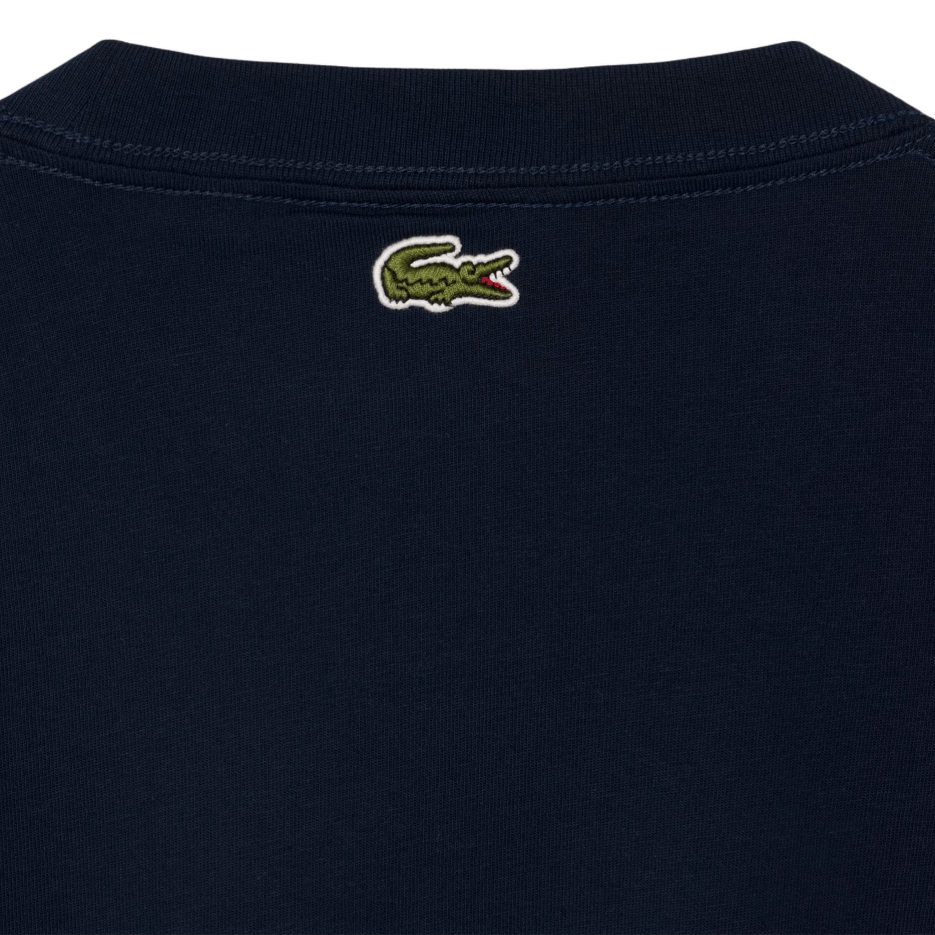 Besticktes Baumwoll-T-Shirt LACOSTE Blau