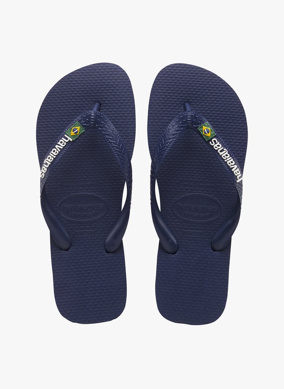 Teenslippers havaianas brasil logo Navy blue Havaianas Heren