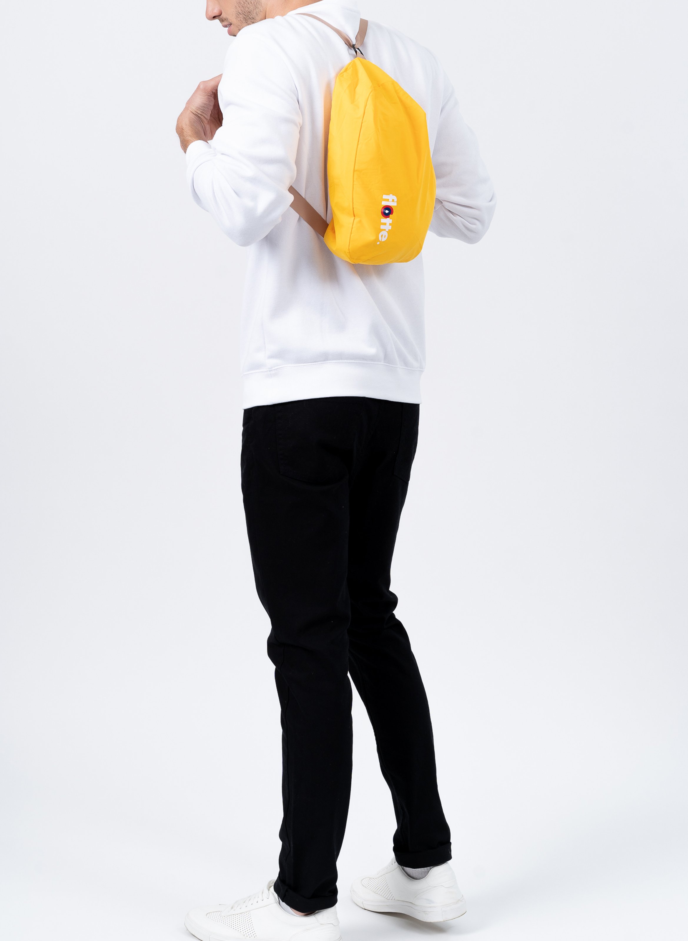 Imperméable long à capuche convertible FLOTTE Jaune