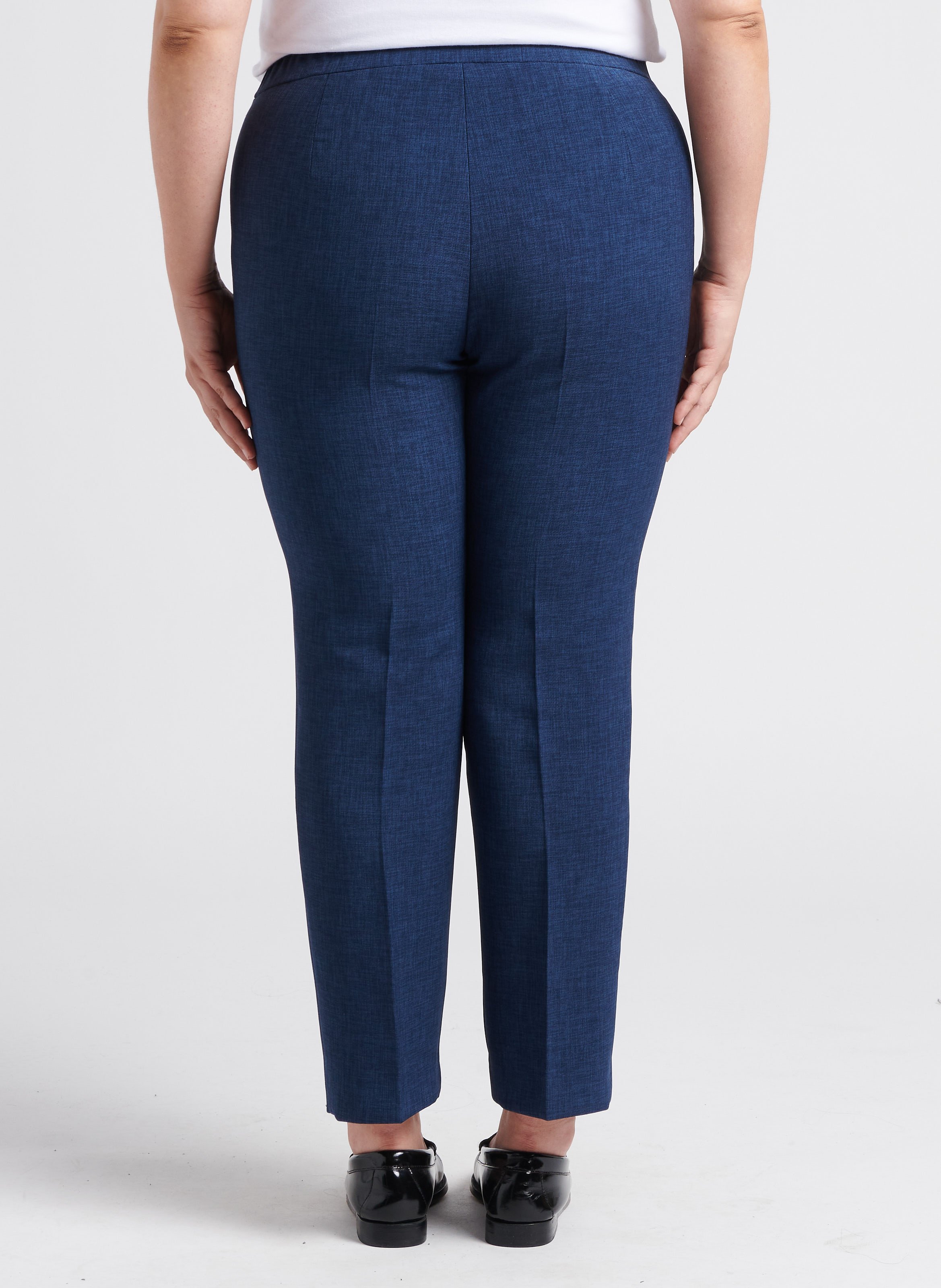 Pantalon droit à pince taille haute  PERSONA by Marina Rinaldi Bleu