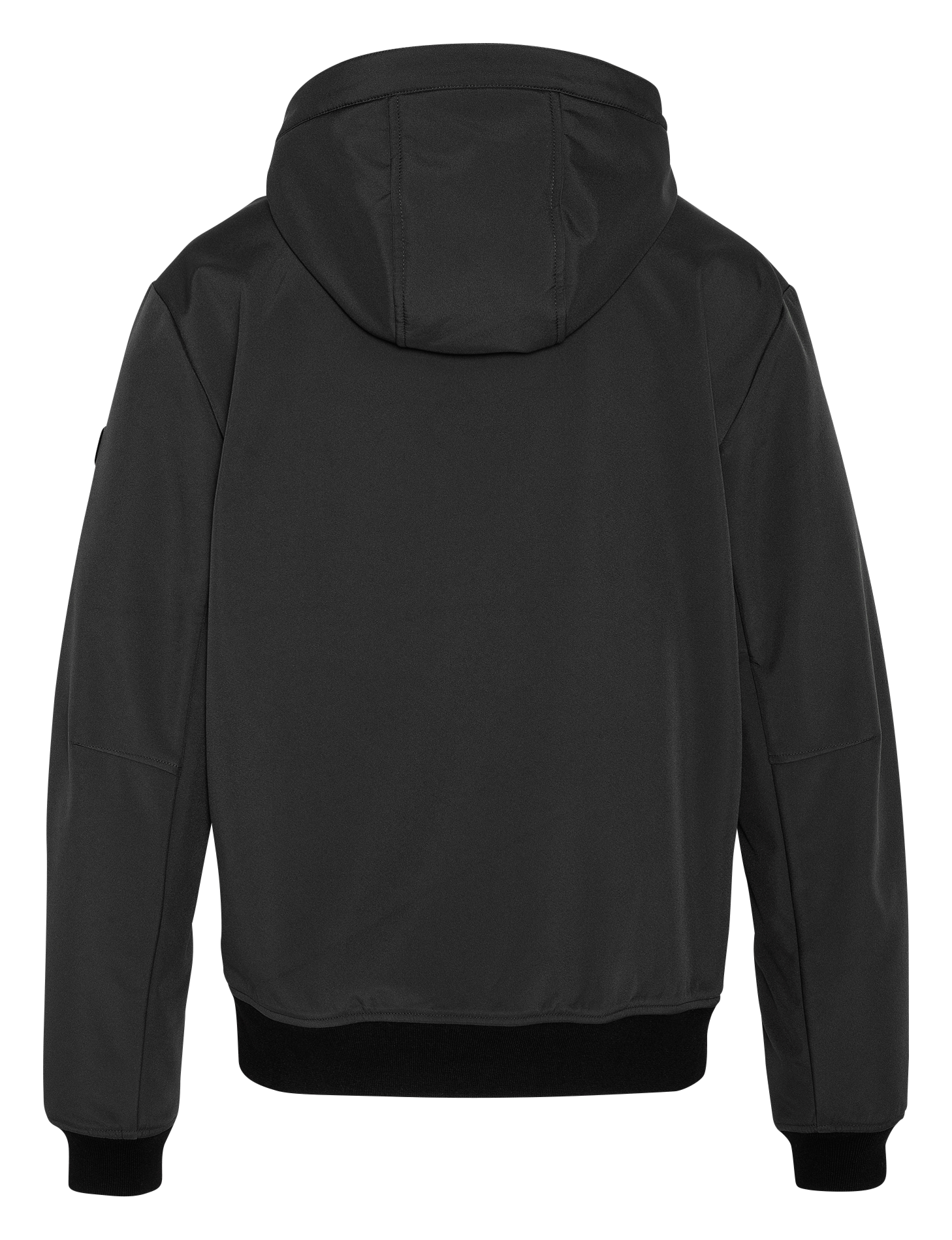 Veste à capuche droite SCHOTT Noir