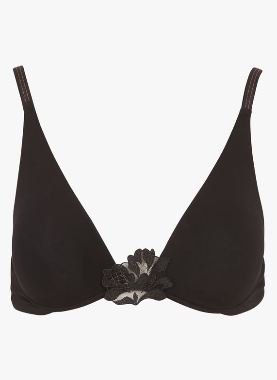 Soutien gorge Triangle Armature Sense Noir Maison Lejaby Femme 230334 04 NOIR Place des Tendances