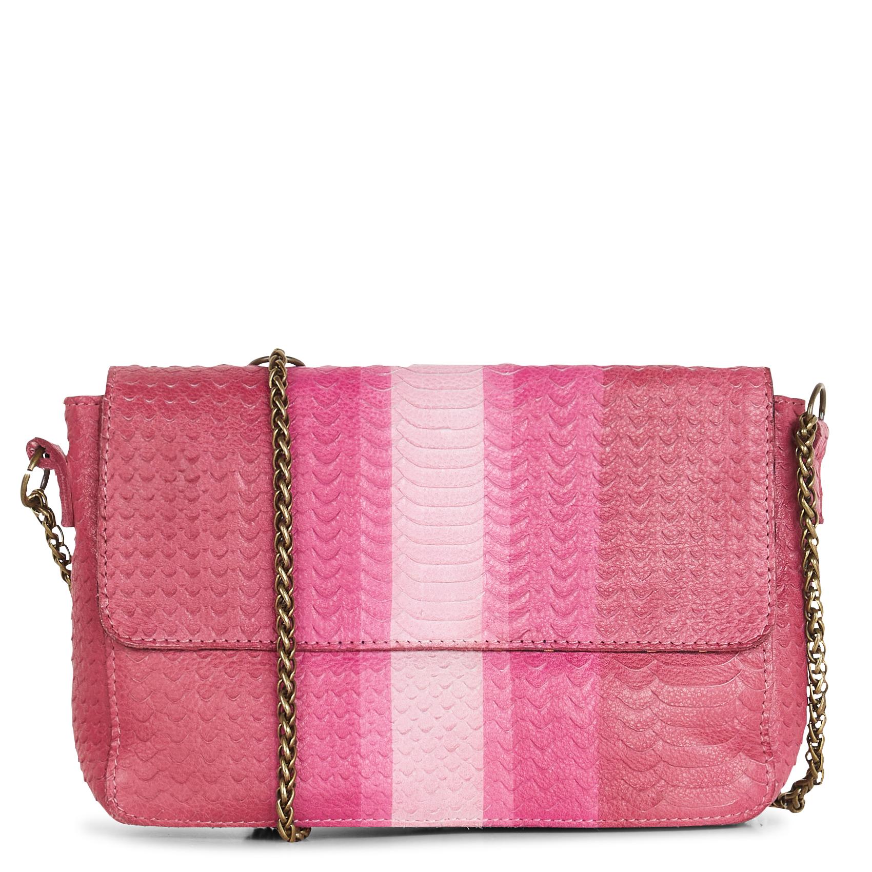 Sac bandoulière en cuir  PIECES Violet