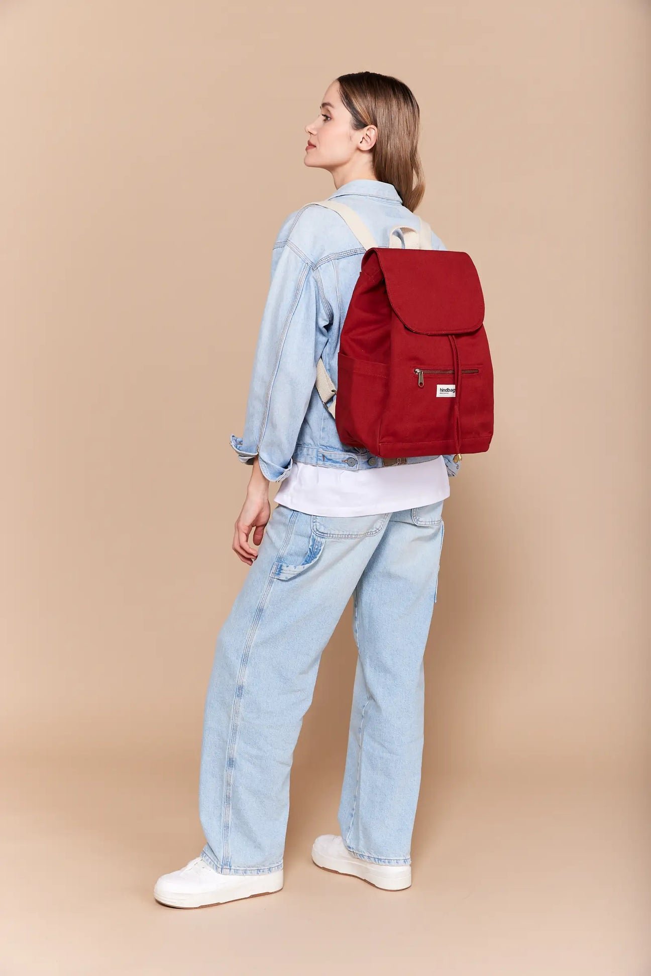 Cotton backpack Red