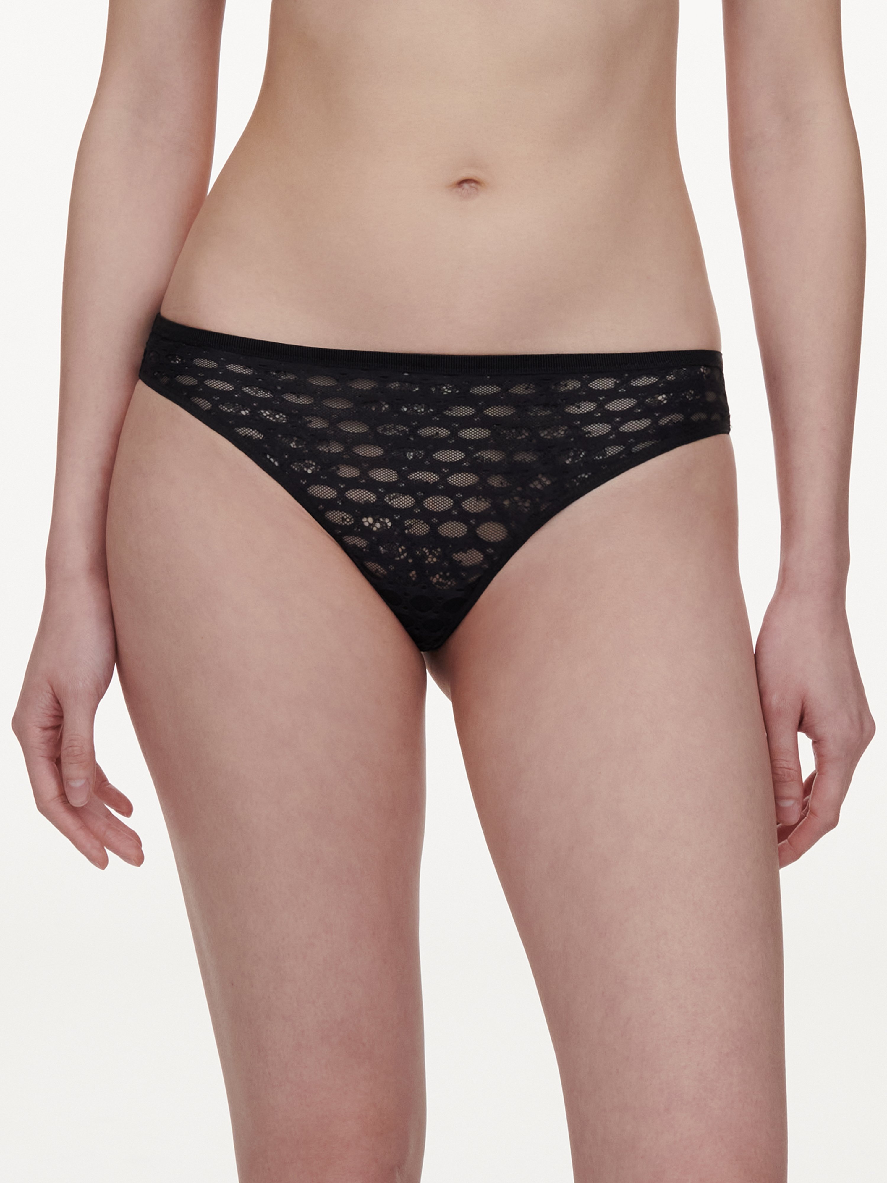 Aventurine lace tanga BlackCHANTELLE PULP