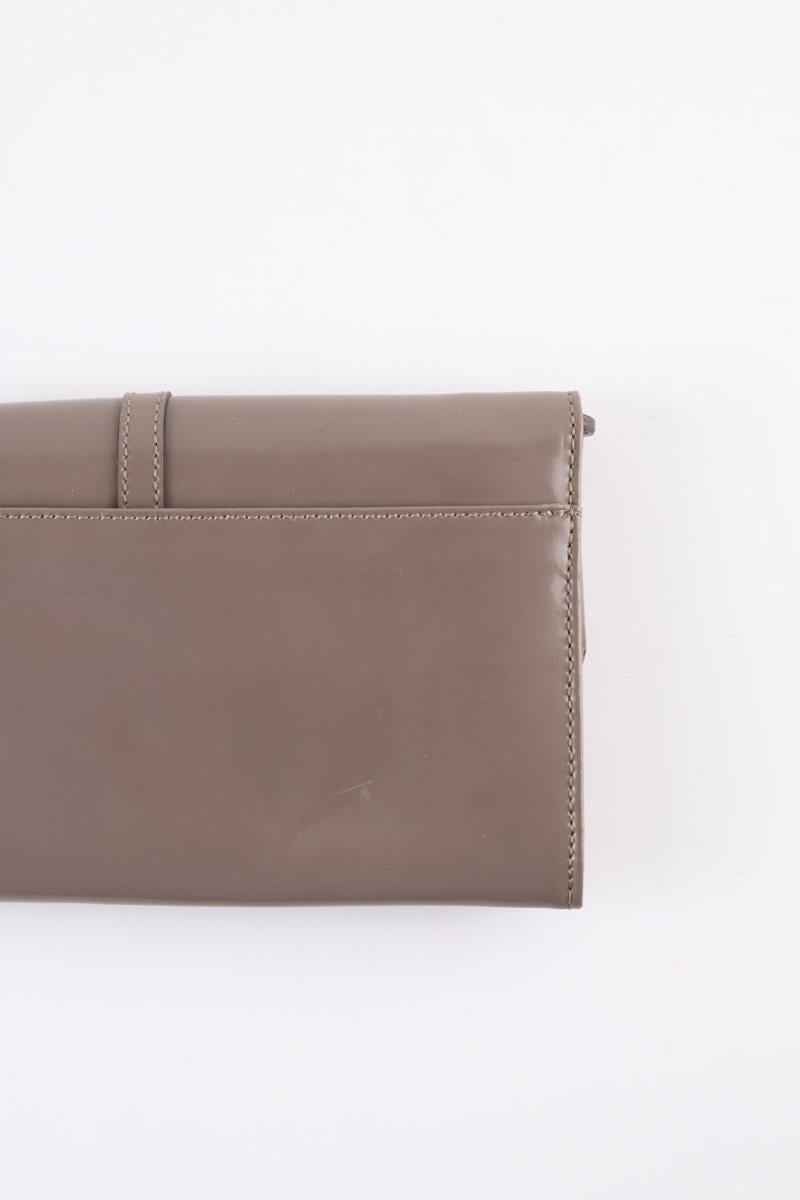 Leather card holder KENZO - SECONDE MAIN Grey