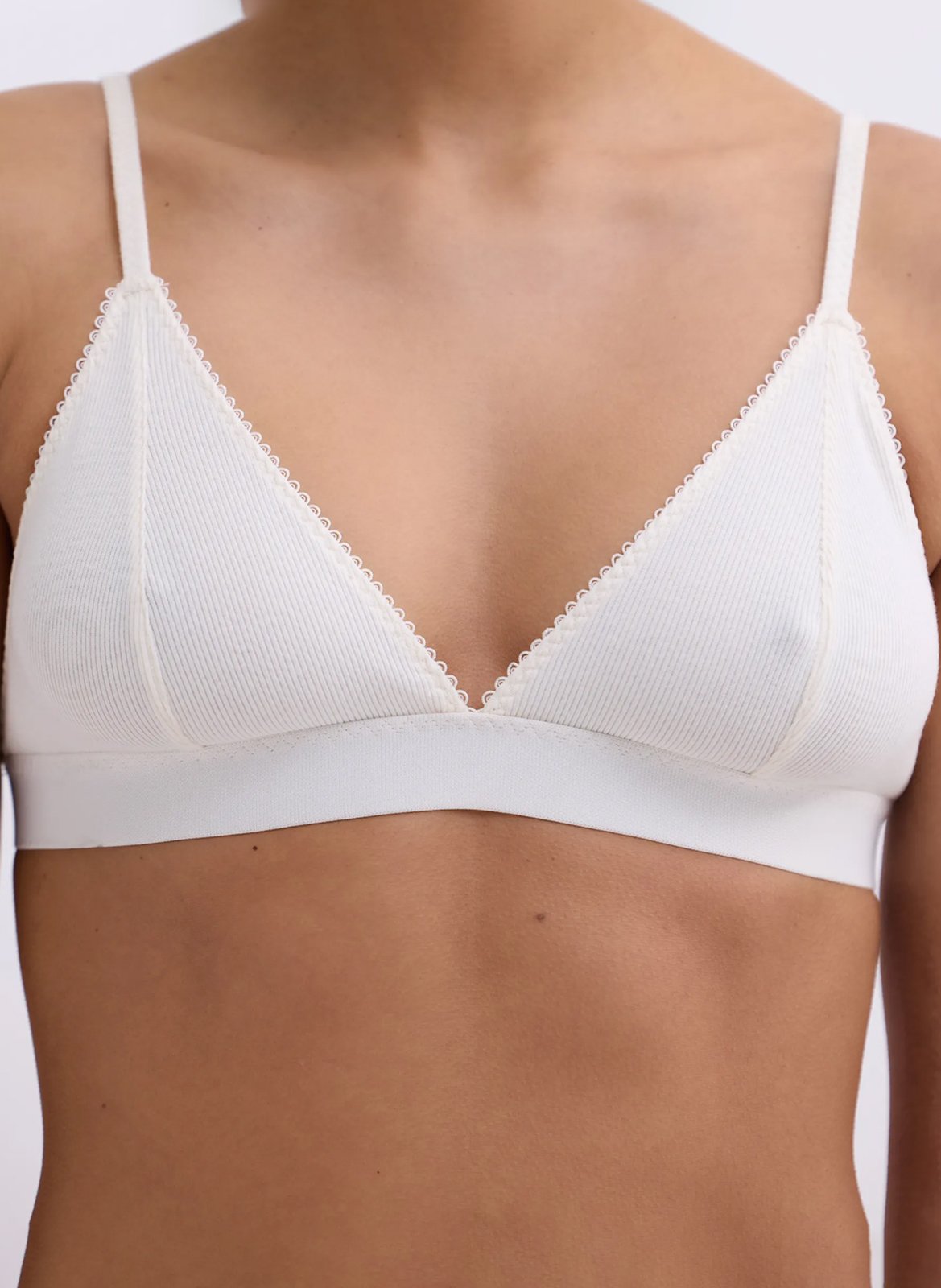 Brassière en coton mélangé LOVE STORIES Blanc