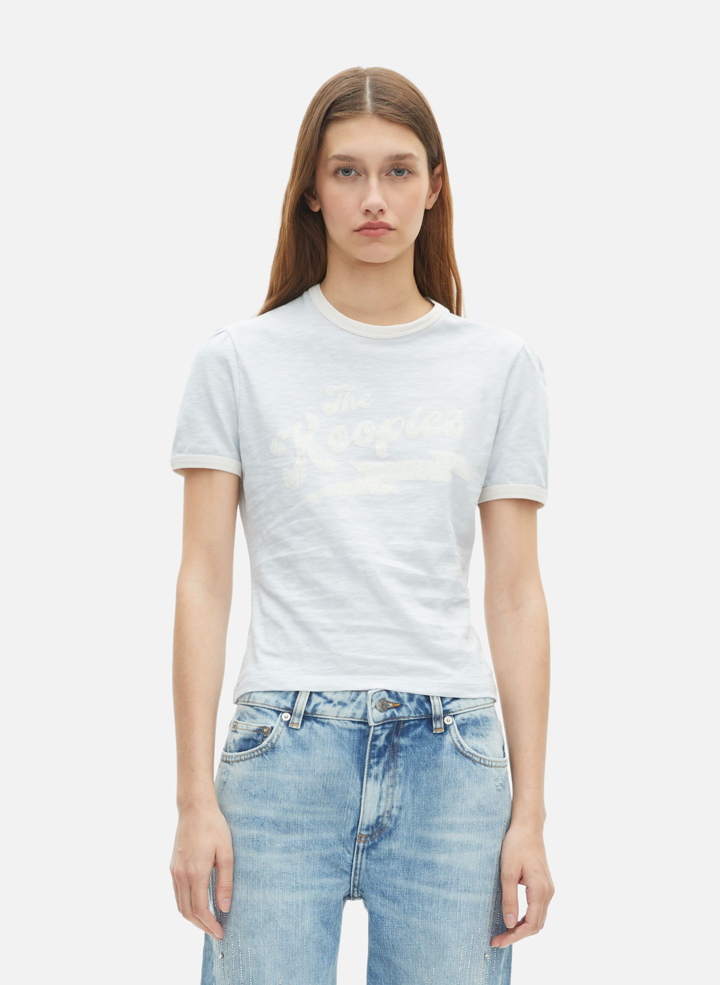 T-shirt with screen printing THE KOOPLES Blue