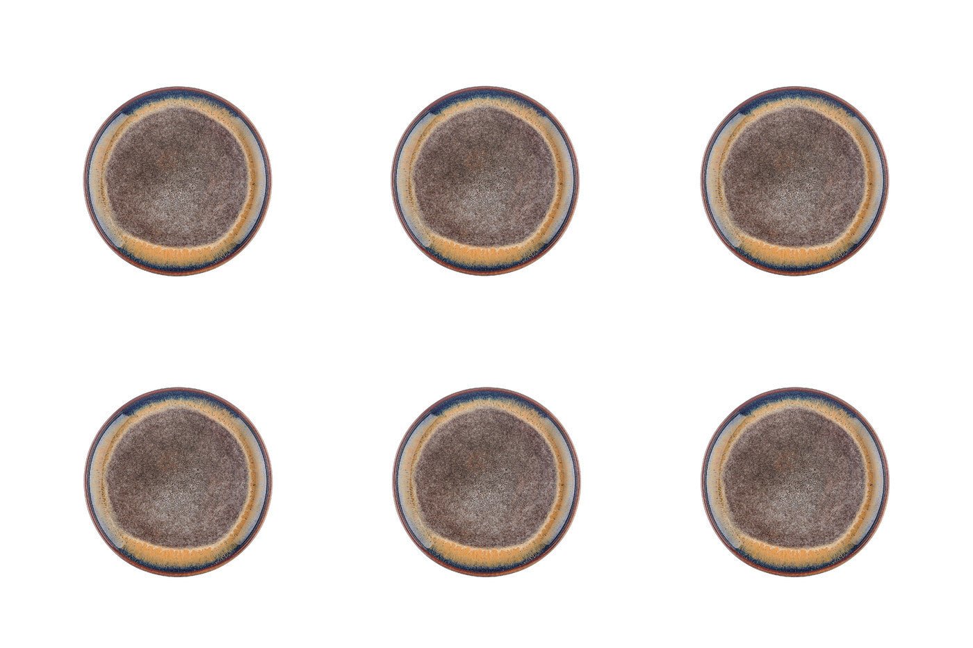 Genesis plate ø16.5cm - 6 pieces - basalt BJORN Brown