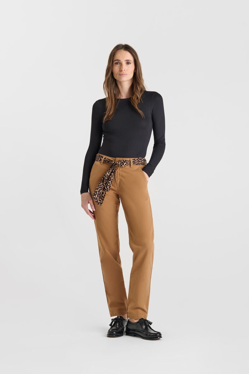 Carrot trousers LE TEMPS DES CERISES Brown