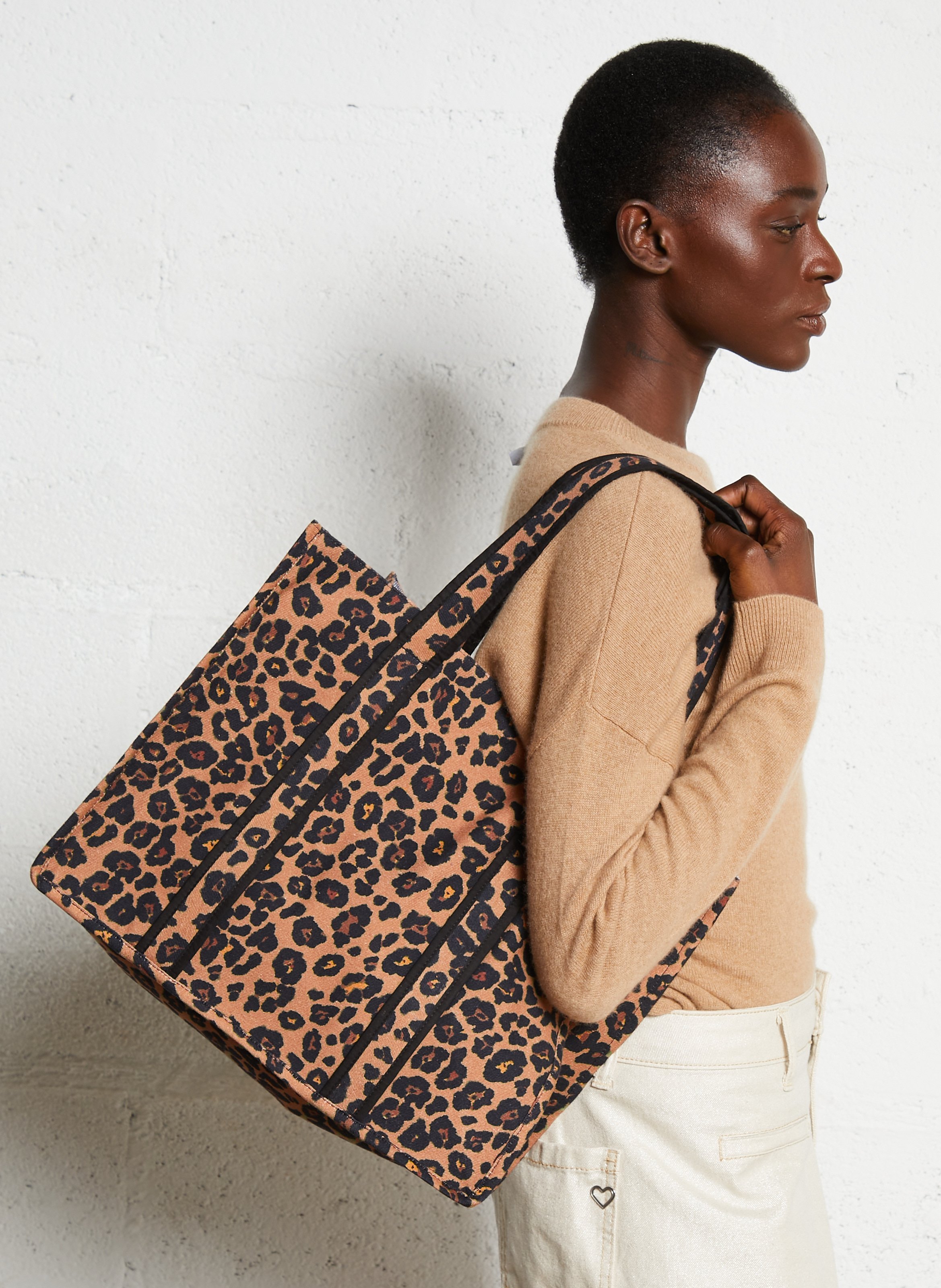 Cabas à carreaux en coton PETITE MENDIGOTE Multicolore