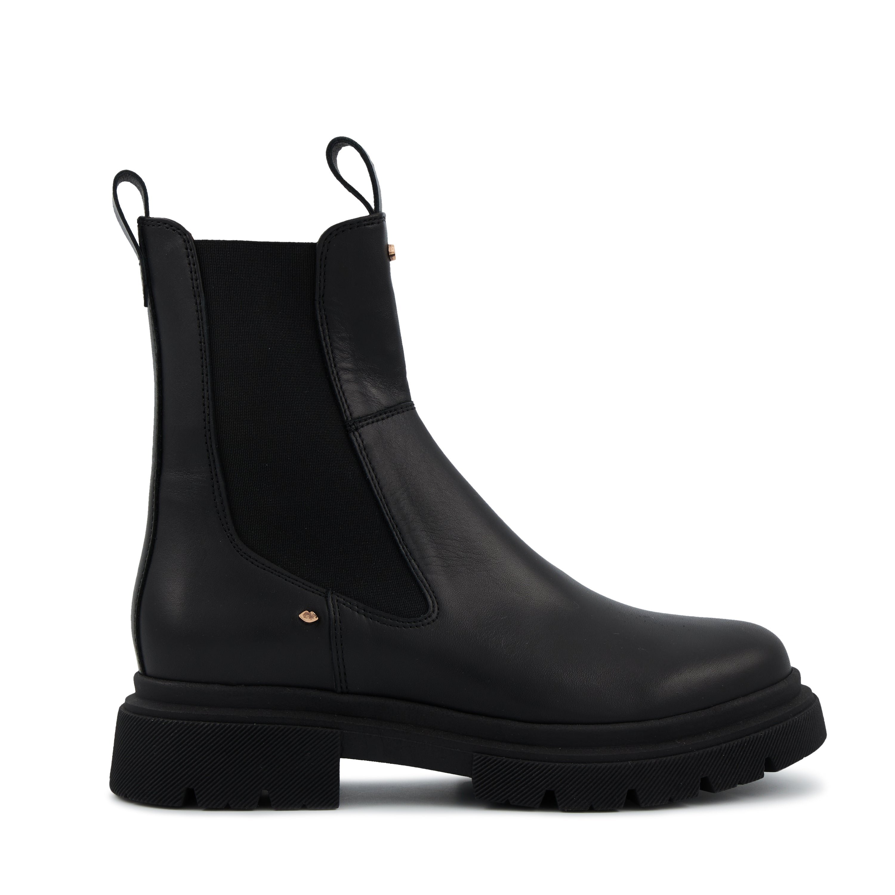 Leather Patti BONS BAISERS PARIS Black