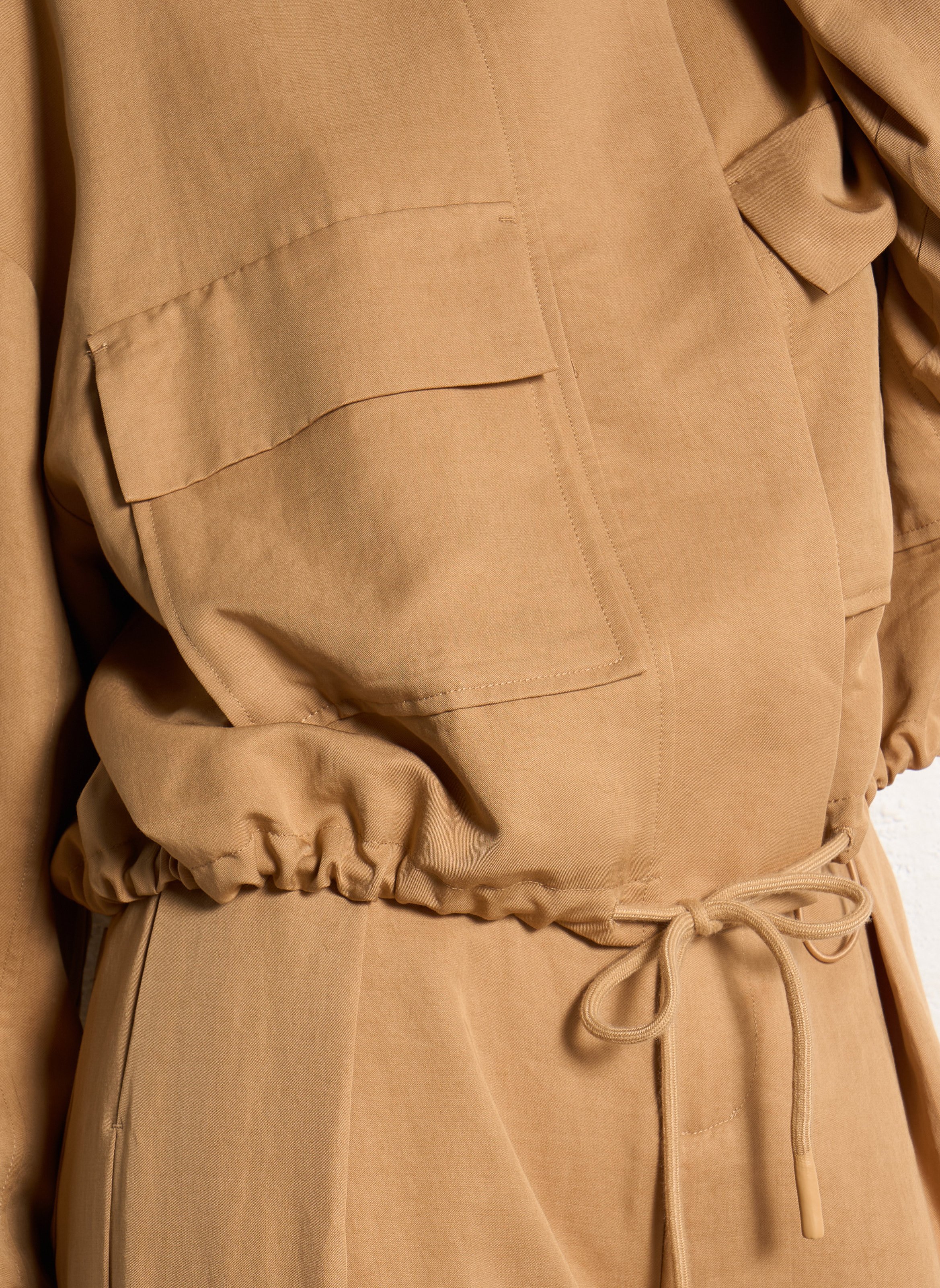 Veste courte col montant SUNCOO Beige