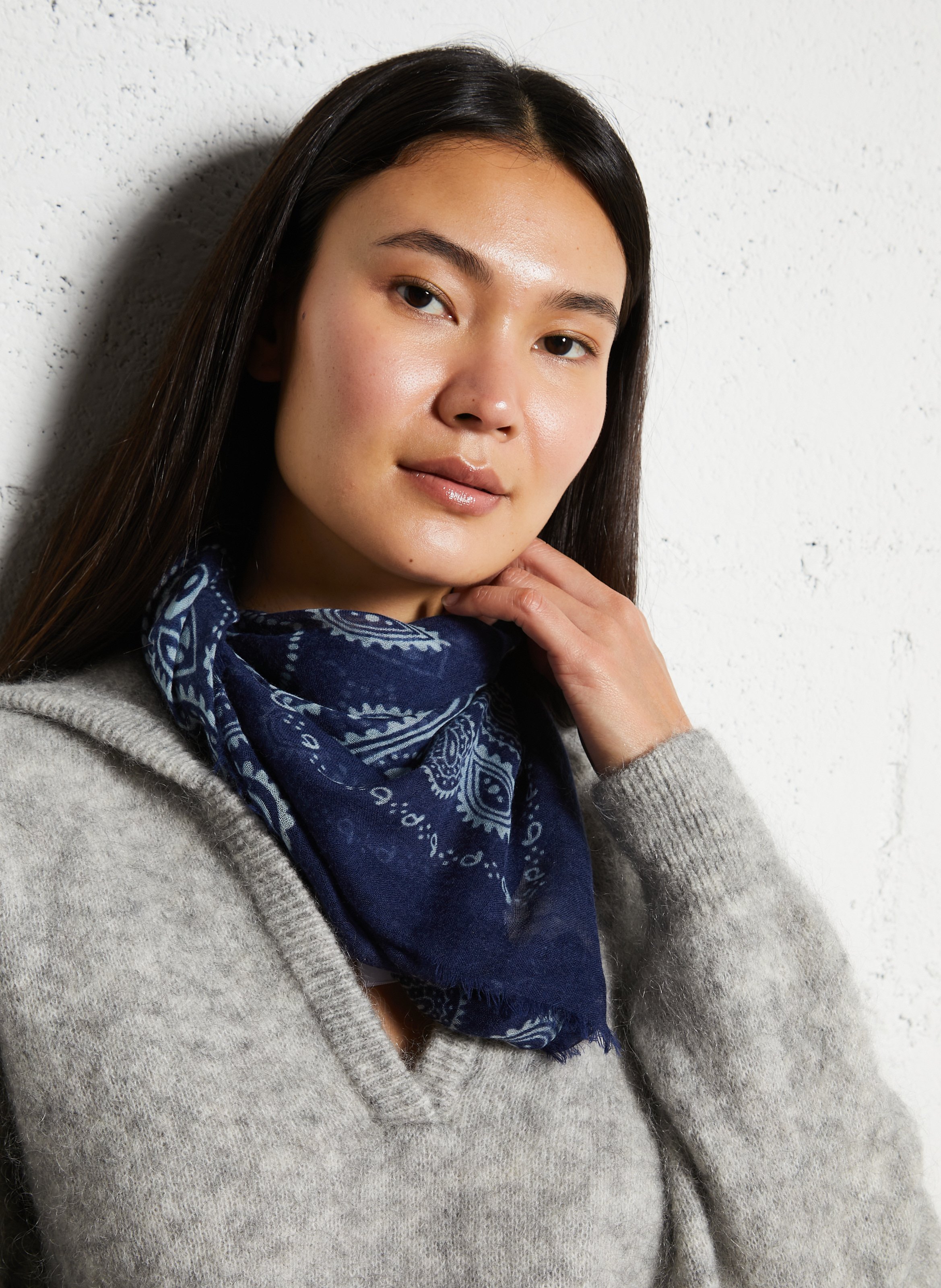 Foulard en laine SUD EXPRESS Bleu