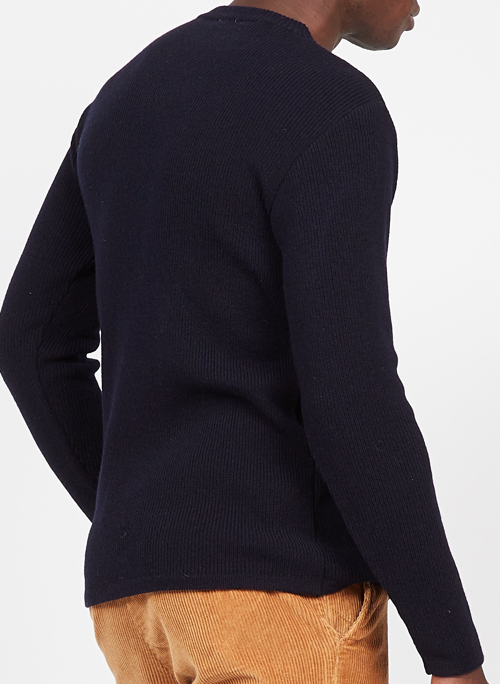 Pull col rond en laine d'agneau  ARMOR LUX Bleu