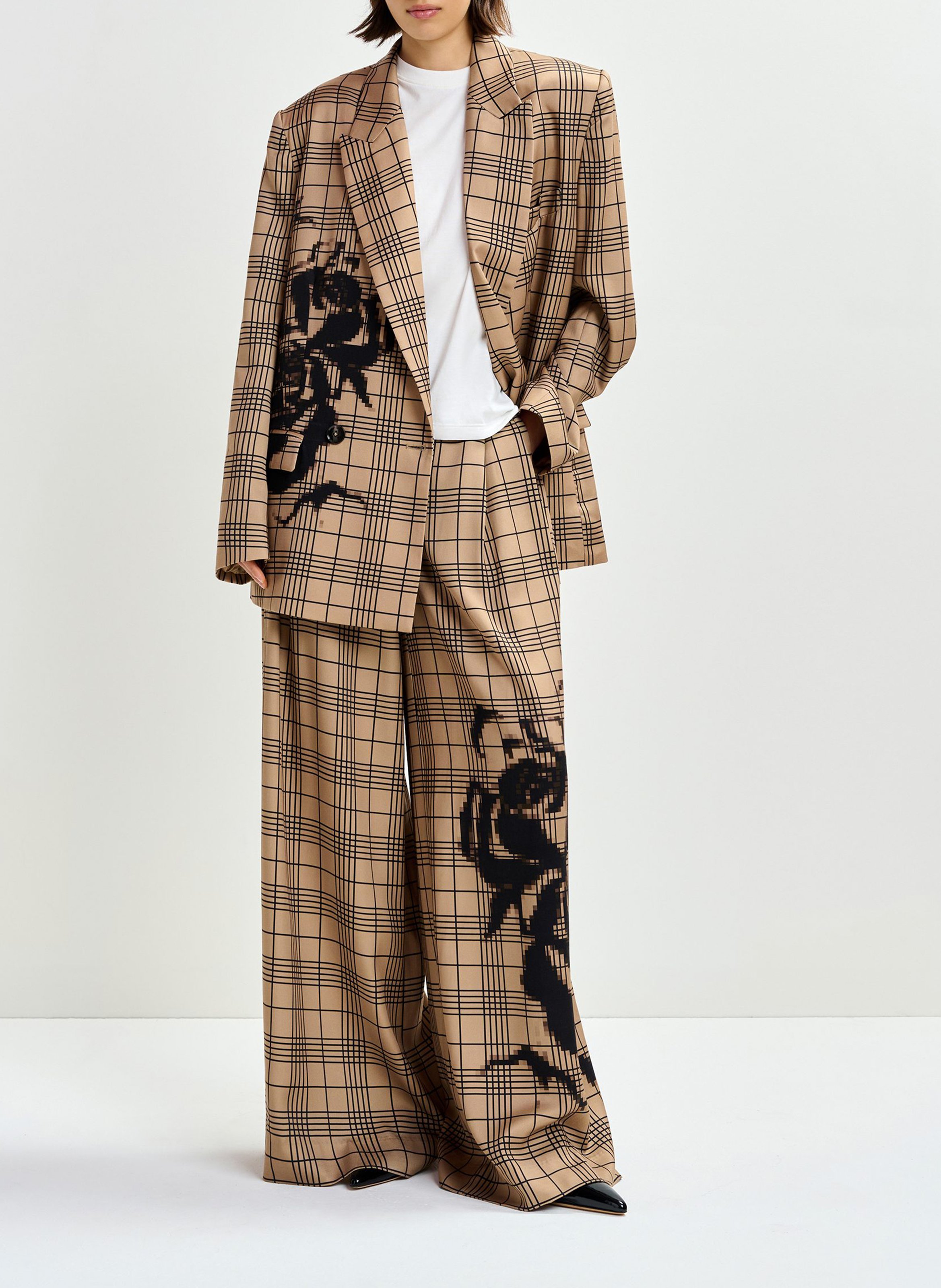 T-Shirt mit Perlen-Frosch ESSENTIEL ANTWERP Weiss