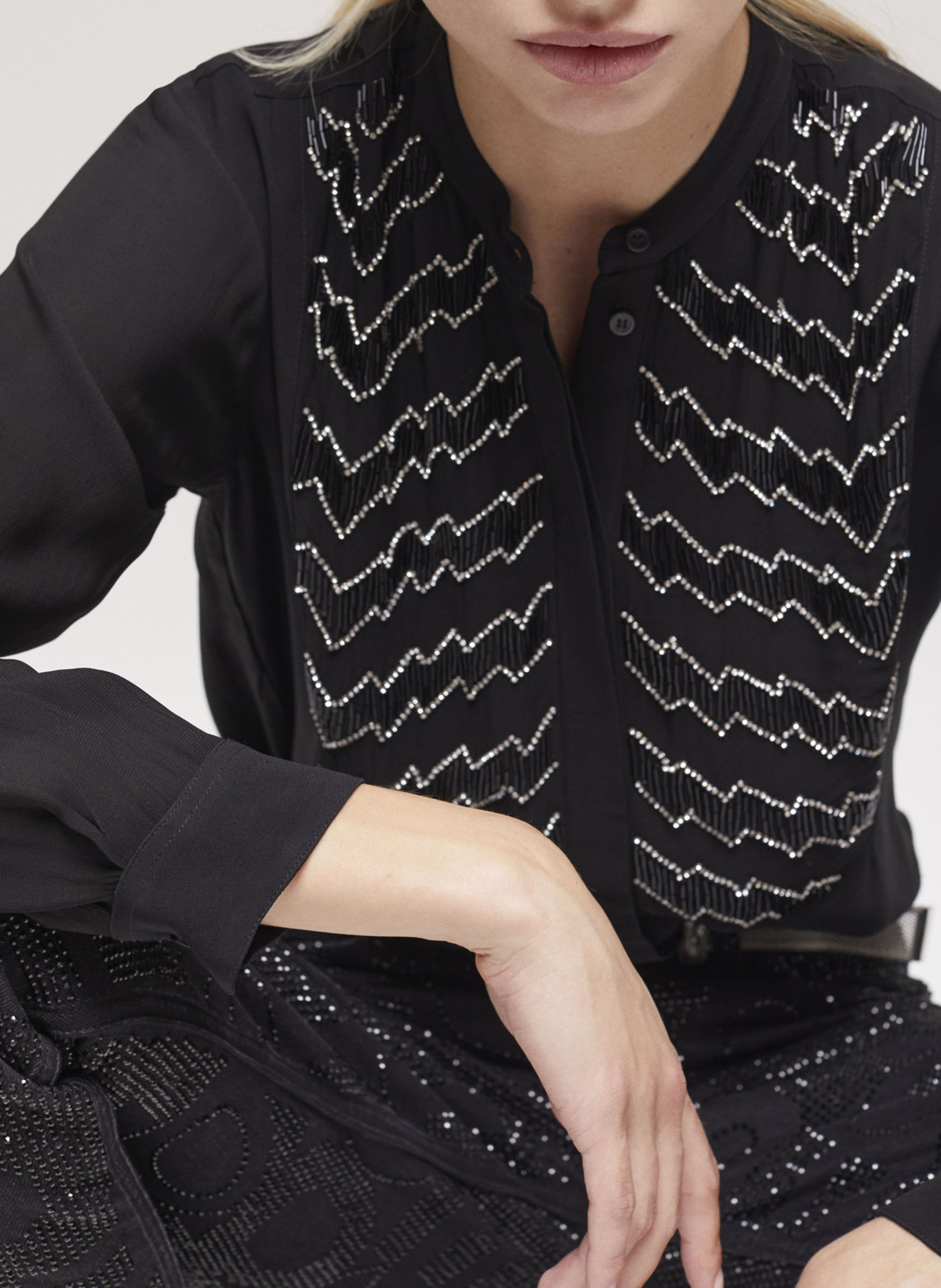 Chemise fluide en viscose THE KOOPLES Noir