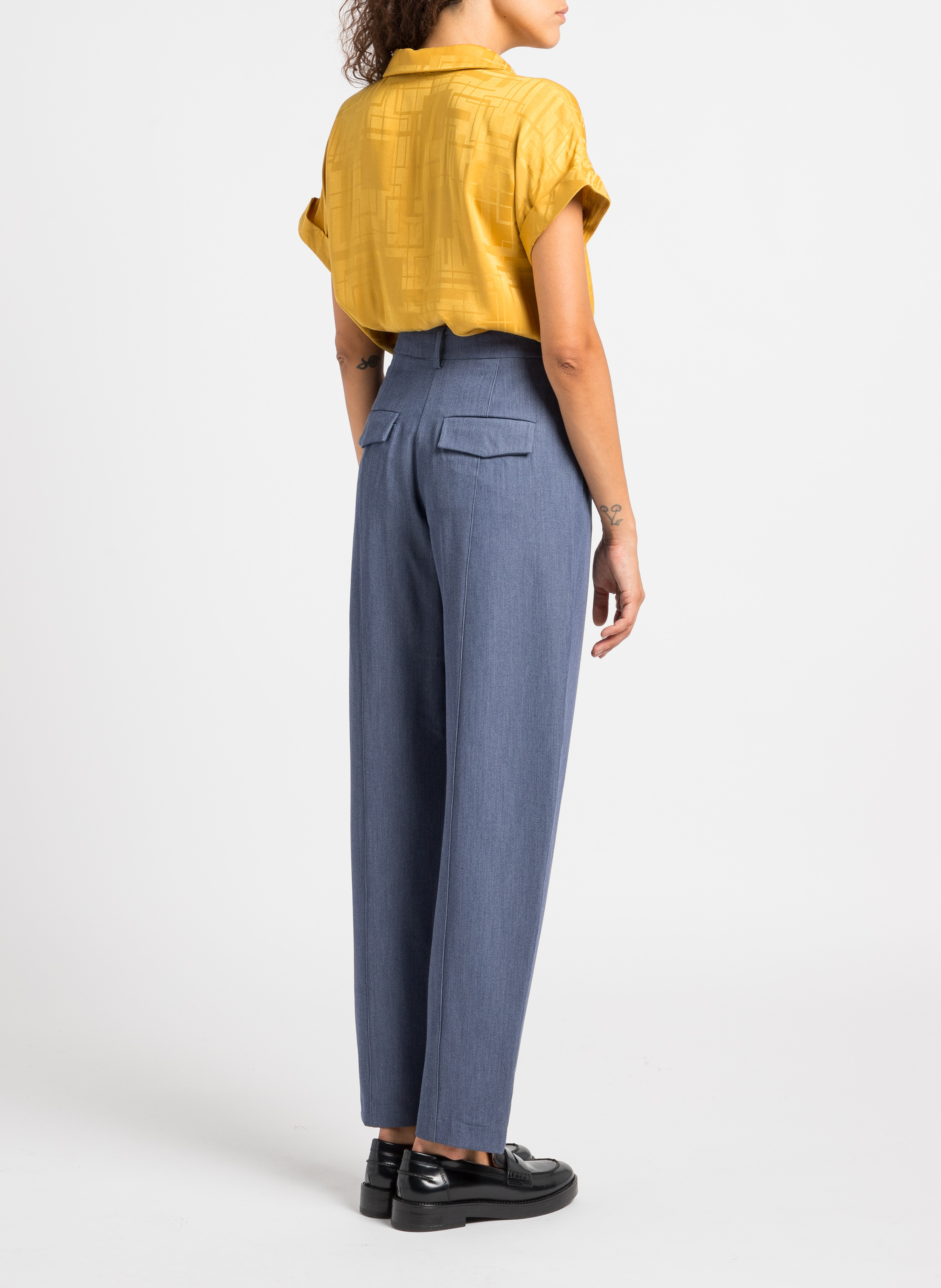 Pantalon à pinces  VILA Bleu