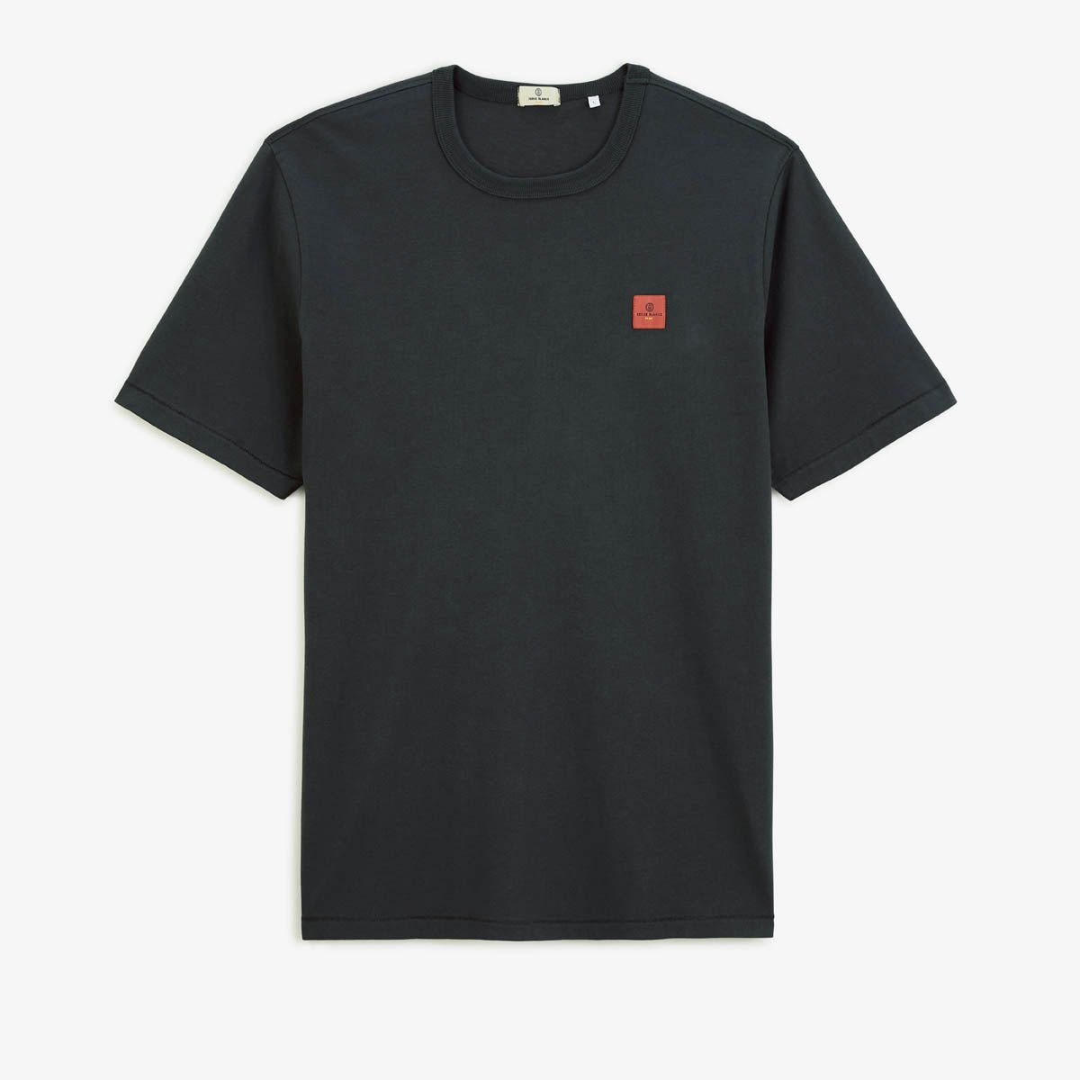 Round neck printed cotton t-shirt with dragon back SERGE BLANCO Grey