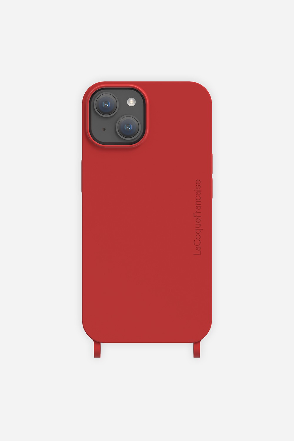 Coque de téléphone soft touch avec anneaux pour iphone 14 plus LA COQUE FRANCAISE Rouge