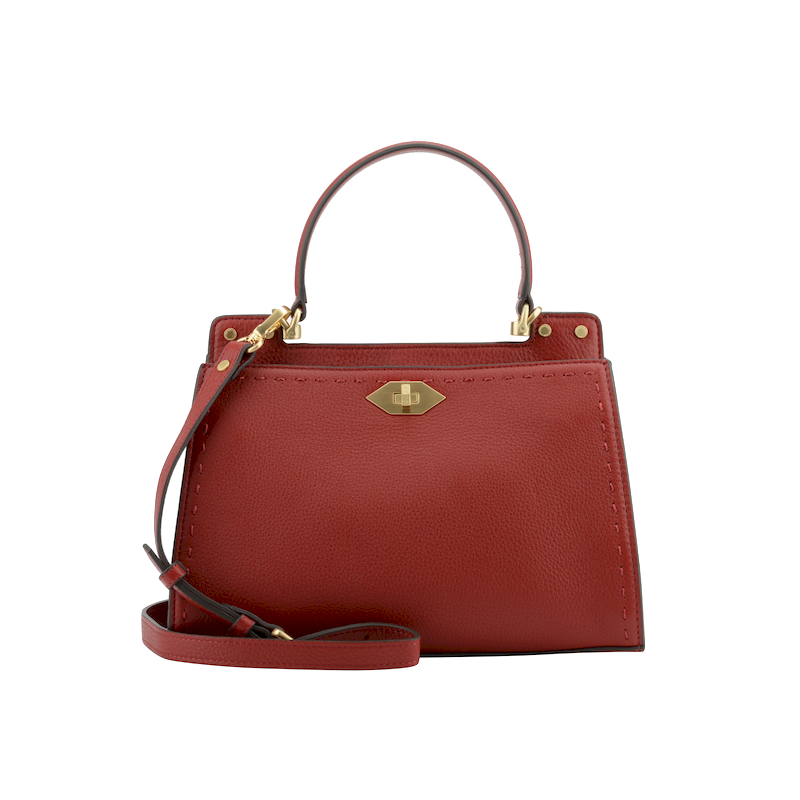 Handbag in calfskin Red