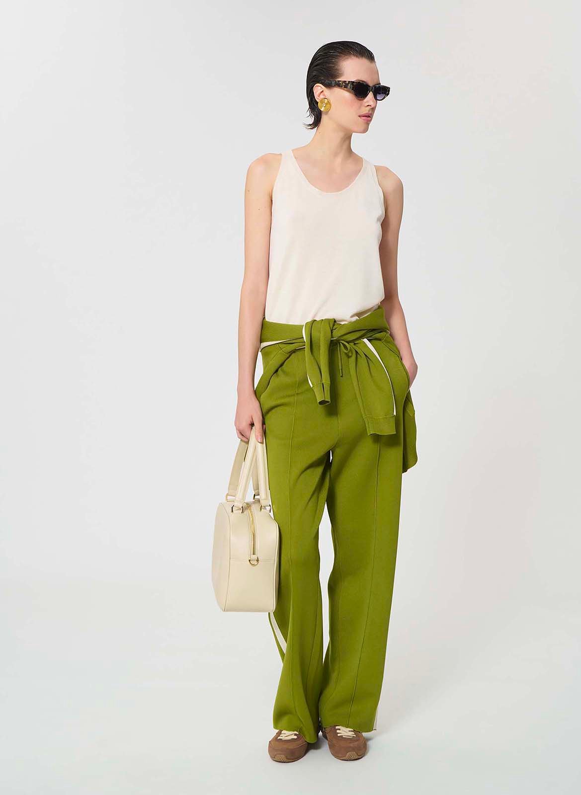 Débardeur col rond uni TARA JARMON Beige