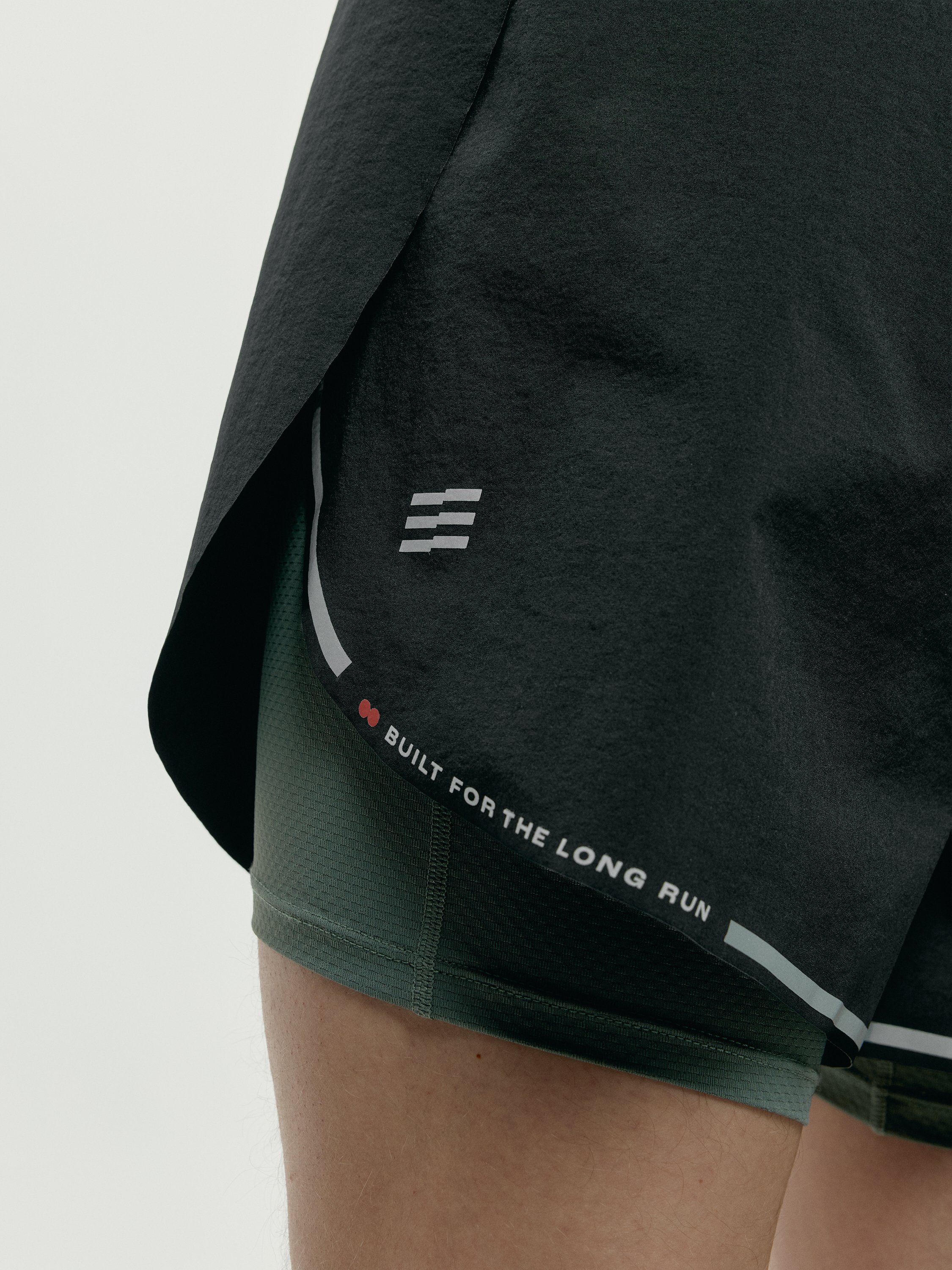 Men's running sports shorts BORN Black