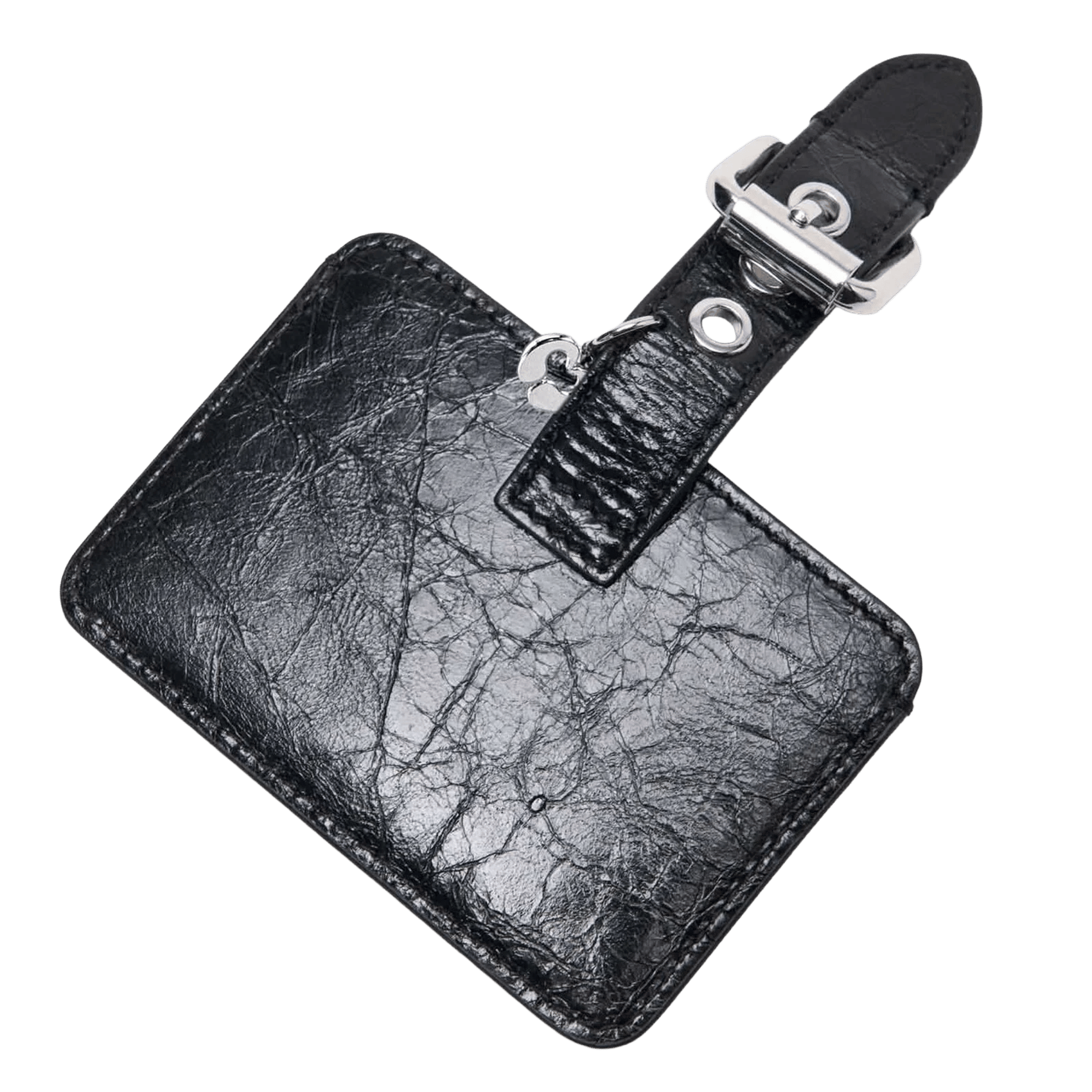 Porte-cartes en cuir MAJE Noir