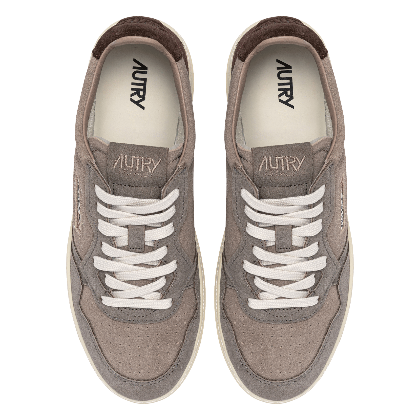 Niedrige Sneaker aus Leder-Mix | Braun AUTRY Herren