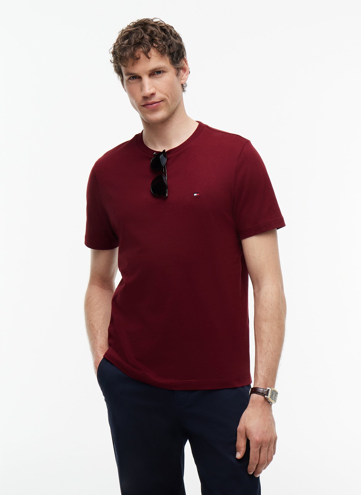 Round-neck cotton T-shirt TOMMY HILFIGER